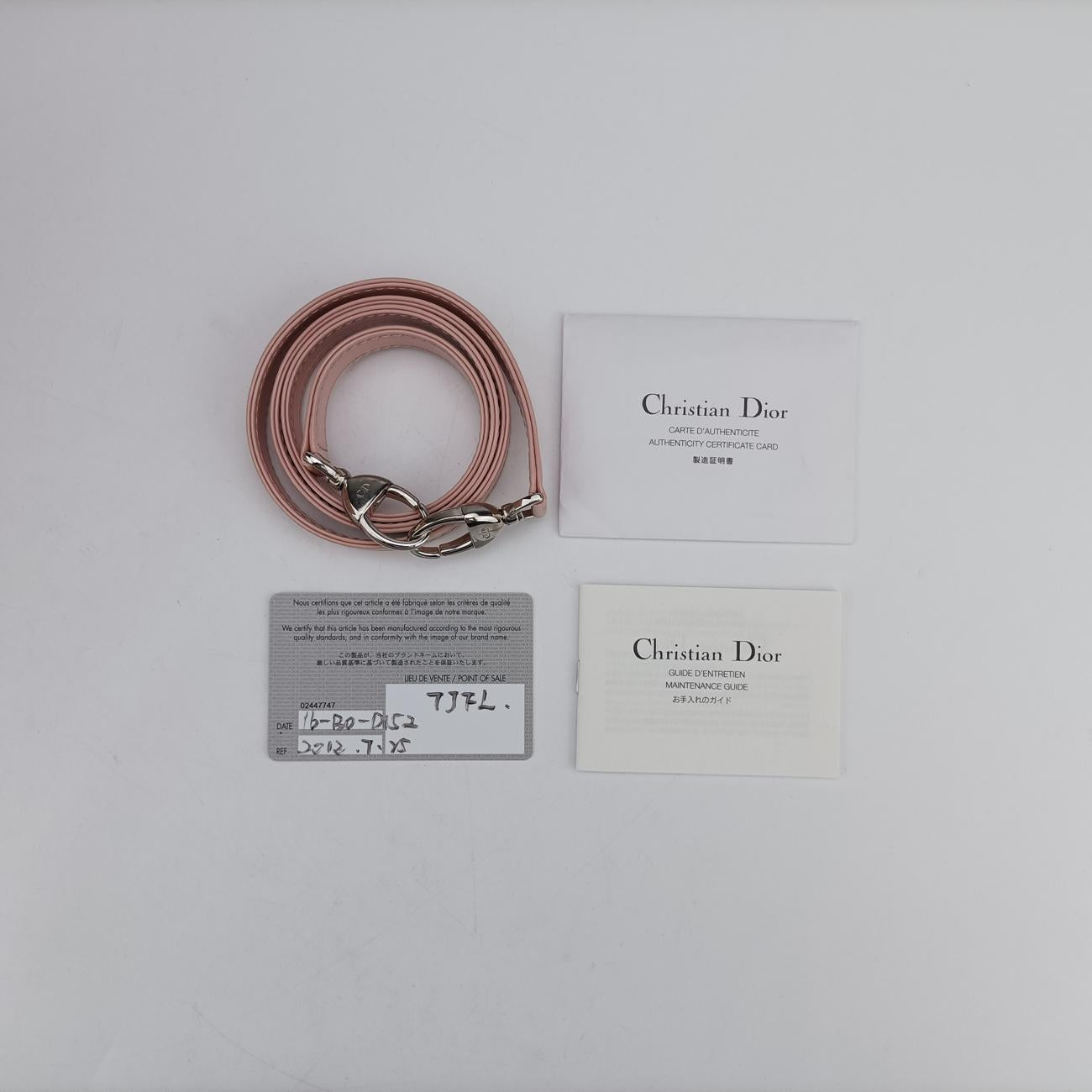 Lady DiorPinkPatent16-BO-0152レディディオールピンクパテント16-BO-0152