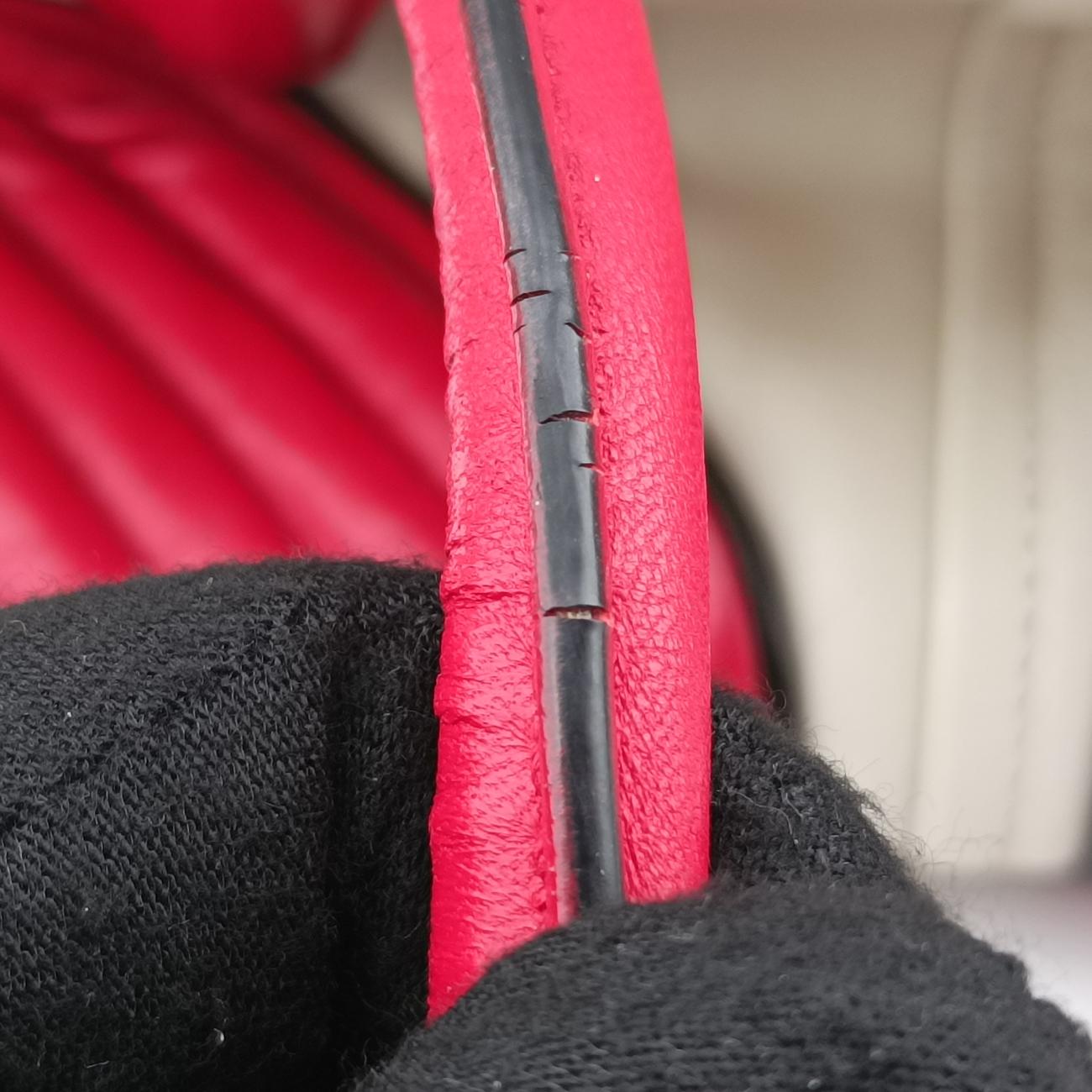 Nappa  Biker Red x White Leather 197/Bナッパバイカー レッド×ホワイト レザー 197/B