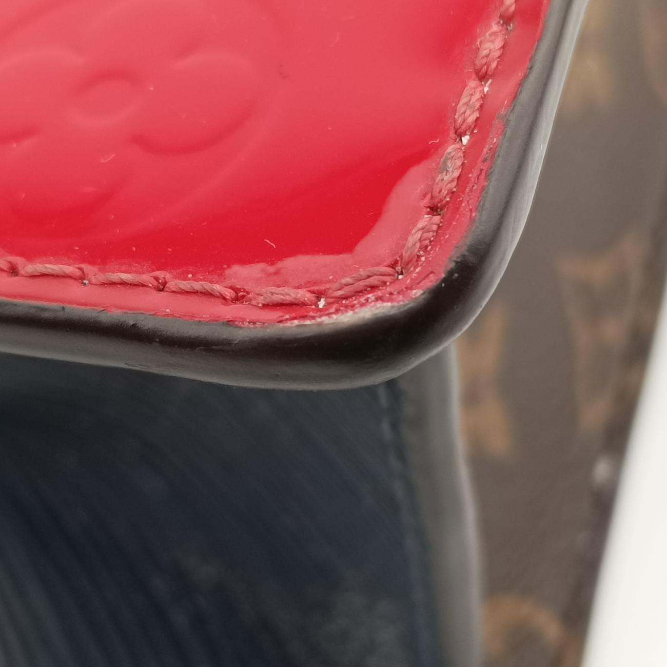 Spring street PM Scarlet Red Vernis×Leather×Monogram Canvas M90505 NZ3119 ICチップスプリングストリートPM スカーレット ヴェルニ×レザー×モノグラムキャンバス M90505 NZ3119 ICチップ