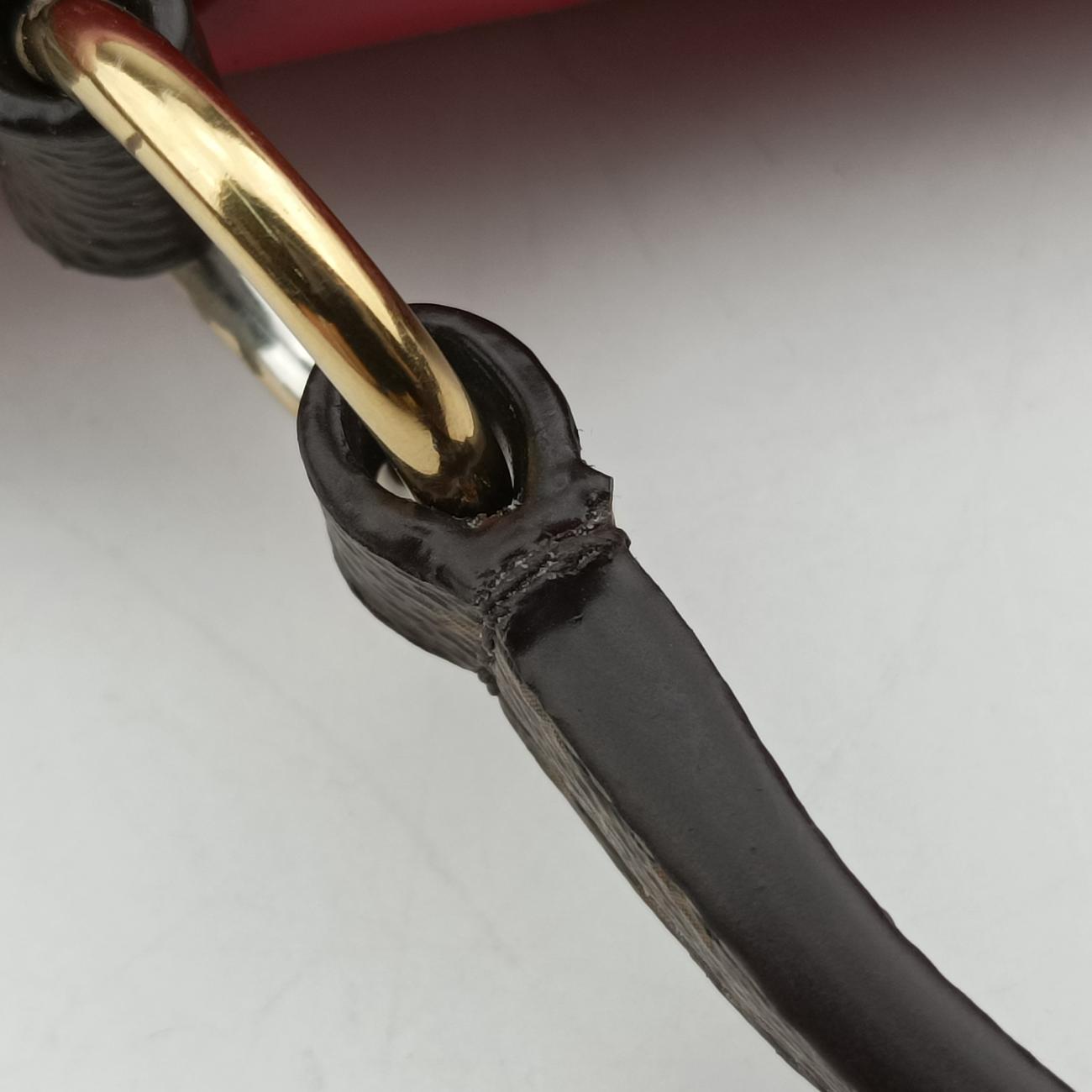 Spring street PM Scarlet Red Vernis×Leather×Monogram Canvas M90505 NZ3119 ICチップスプリングストリートPM スカーレット ヴェルニ×レザー×モノグラムキャンバス M90505 NZ3119 ICチップ