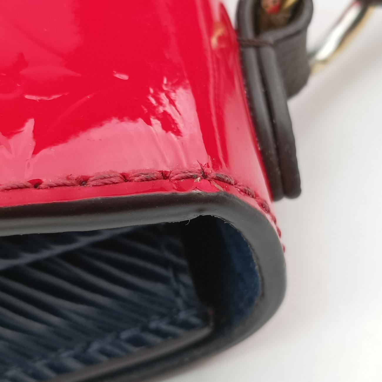 Spring street PM Scarlet Red Vernis×Leather×Monogram Canvas M90505 NZ3119 ICチップスプリングストリートPM スカーレット ヴェルニ×レザー×モノグラムキャンバス M90505 NZ3119 ICチップ