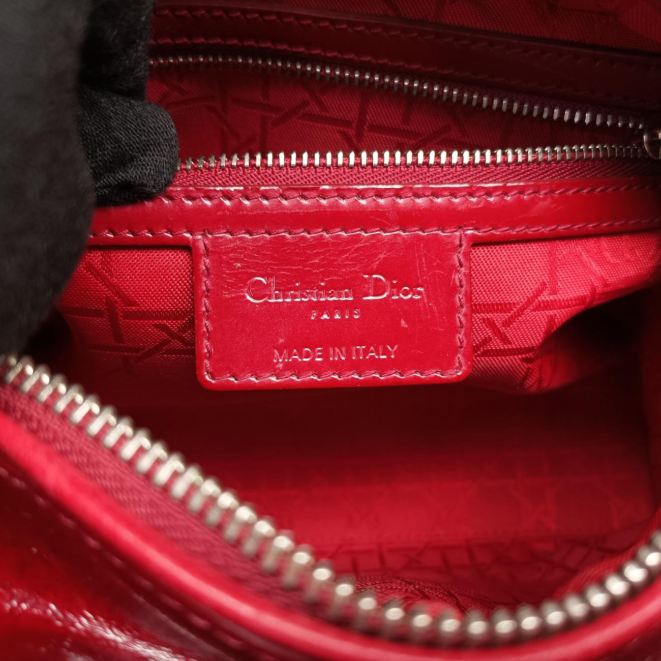 Lady DiorRedPatent01-BO-0173レディディオールレッドパテント01-BO-0173