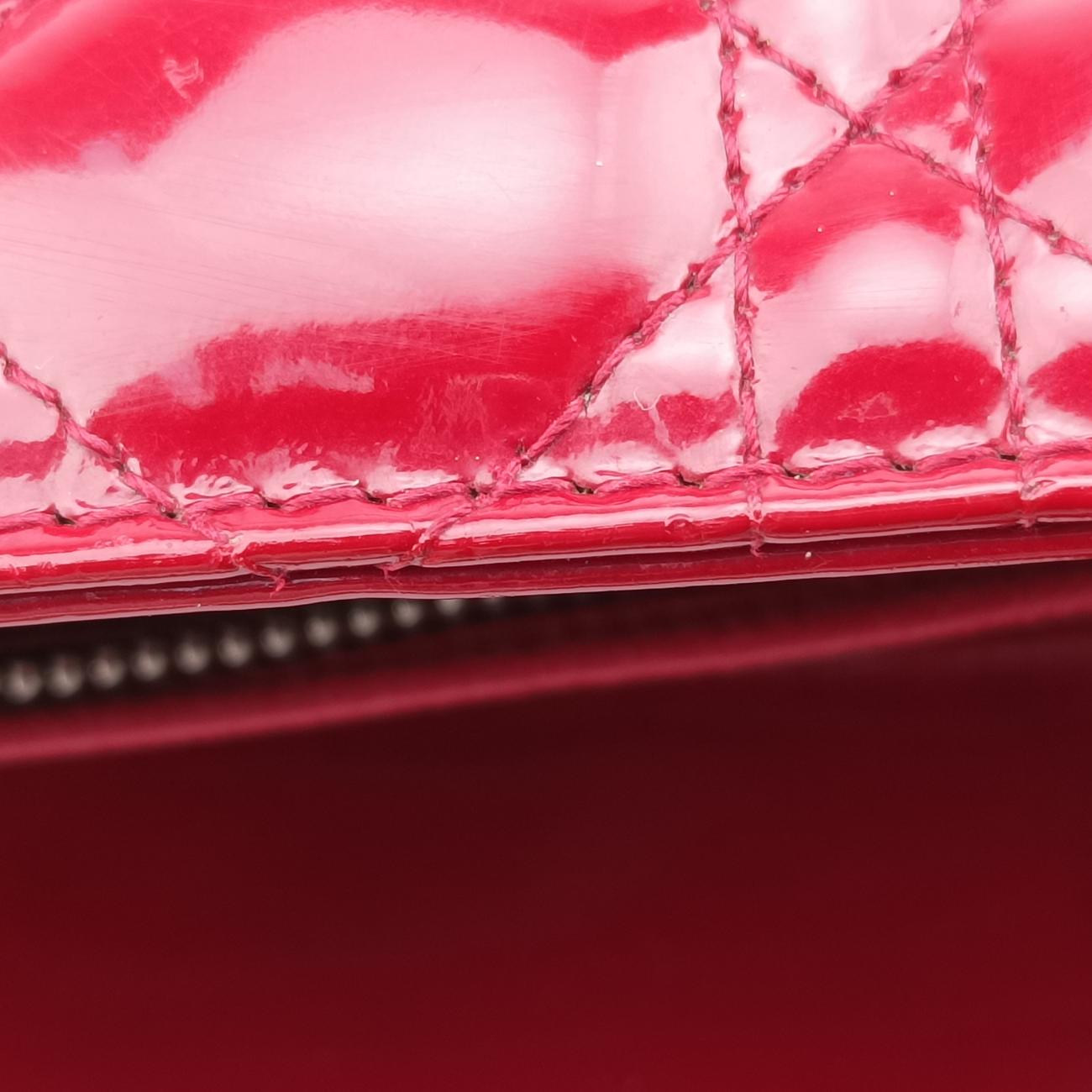 Lady DiorRedPatent01-BO-0173レディディオールレッドパテント01-BO-0173