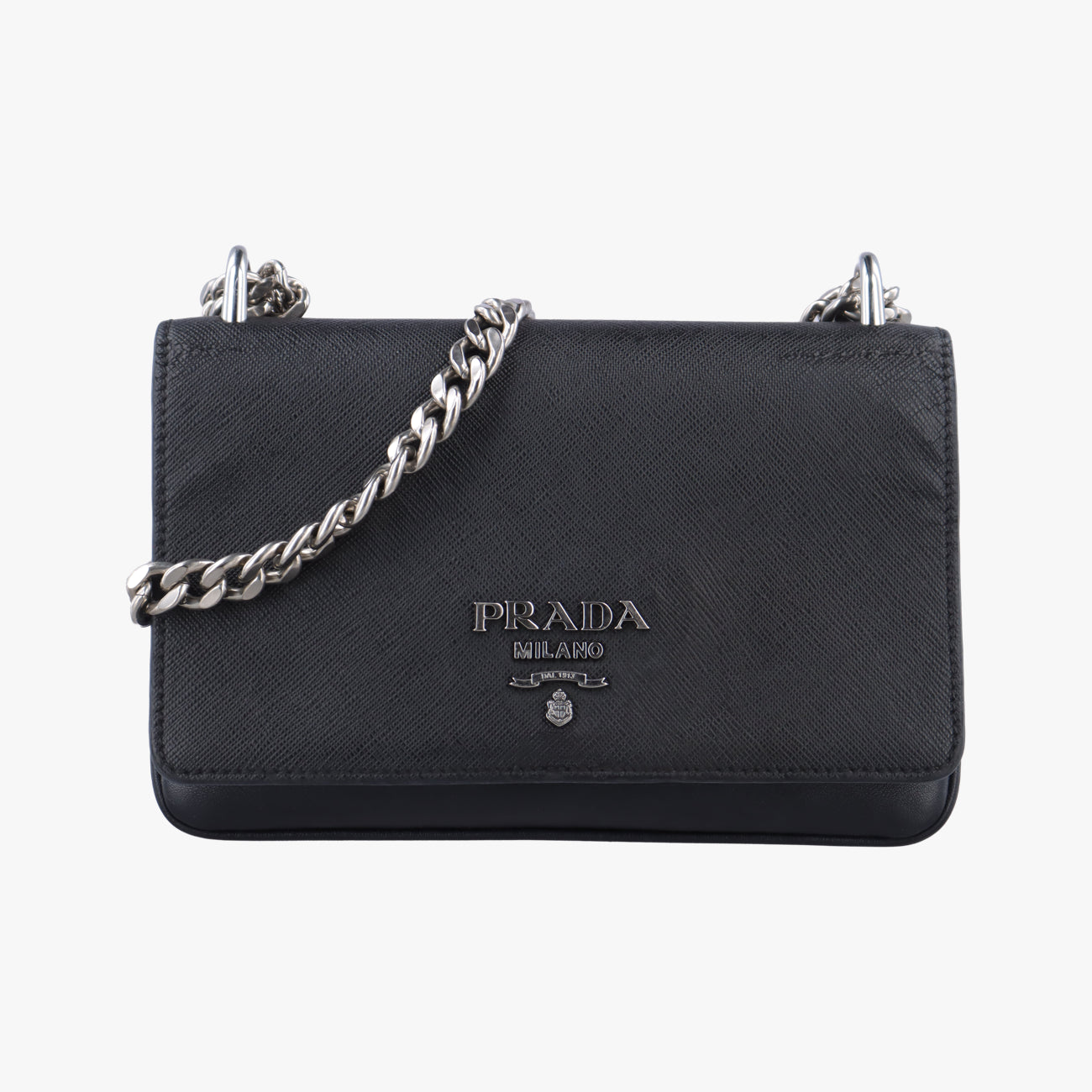 Pattina City chainBlackSAFFIANO Leather1BD009204パティーナ シティ チェーンブラックサフィアーノレザー1BD009204