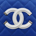 Filigree Vanity CaseBlue x Red x WhiteCaviar LeatherA9334226940738CCフィリグリー バニティ ケース トップ ハンドルブルー×レッド×ホワイトキャビアレザーA9334226940738