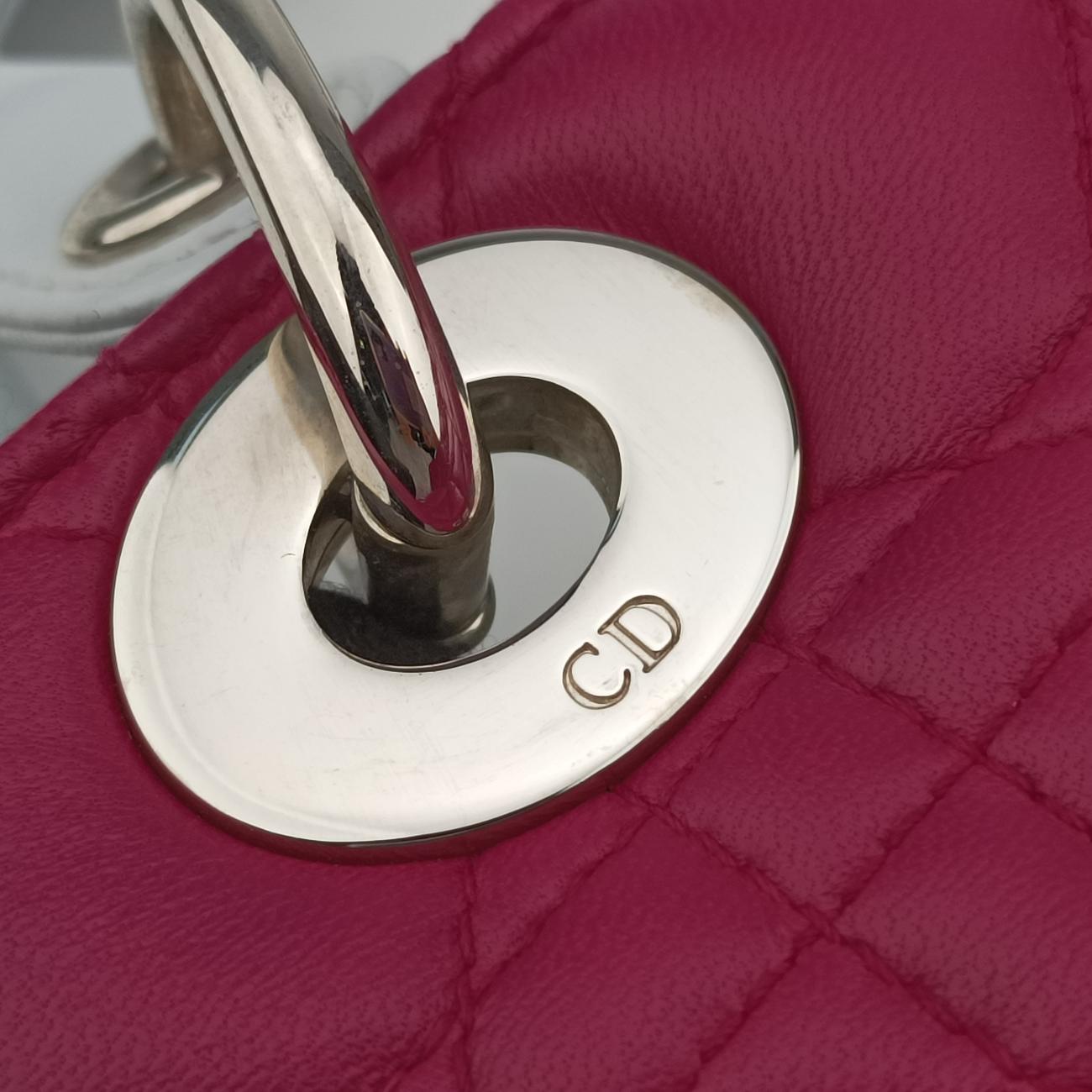 Lady DiorRose×Graylambskin18-MA-0134レディディオールローズ レッド×グレーラムスキン18-MA-0134