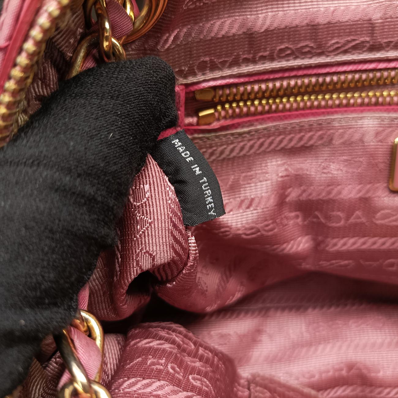 Chain Quilting FlapPinknylonBR4965194/Aチェーン キルティング フラップピンクナイロンBR4965194/A