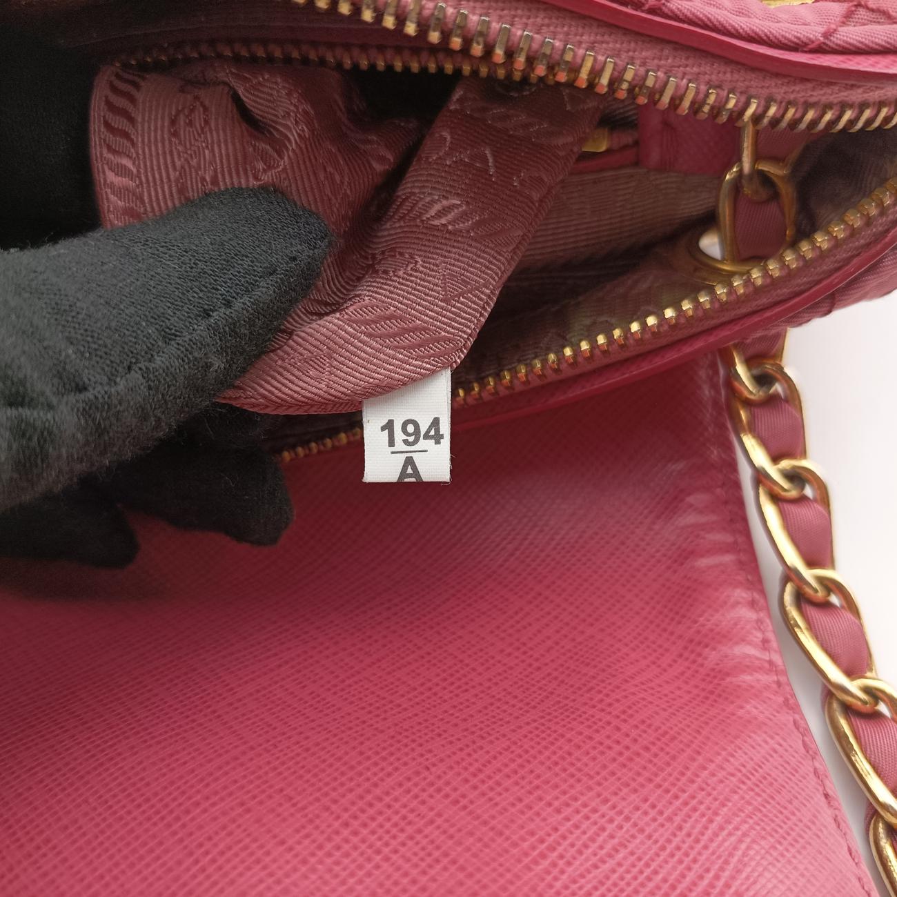 Chain Quilting FlapPinknylonBR4965194/Aチェーン キルティング フラップピンクナイロンBR4965194/A