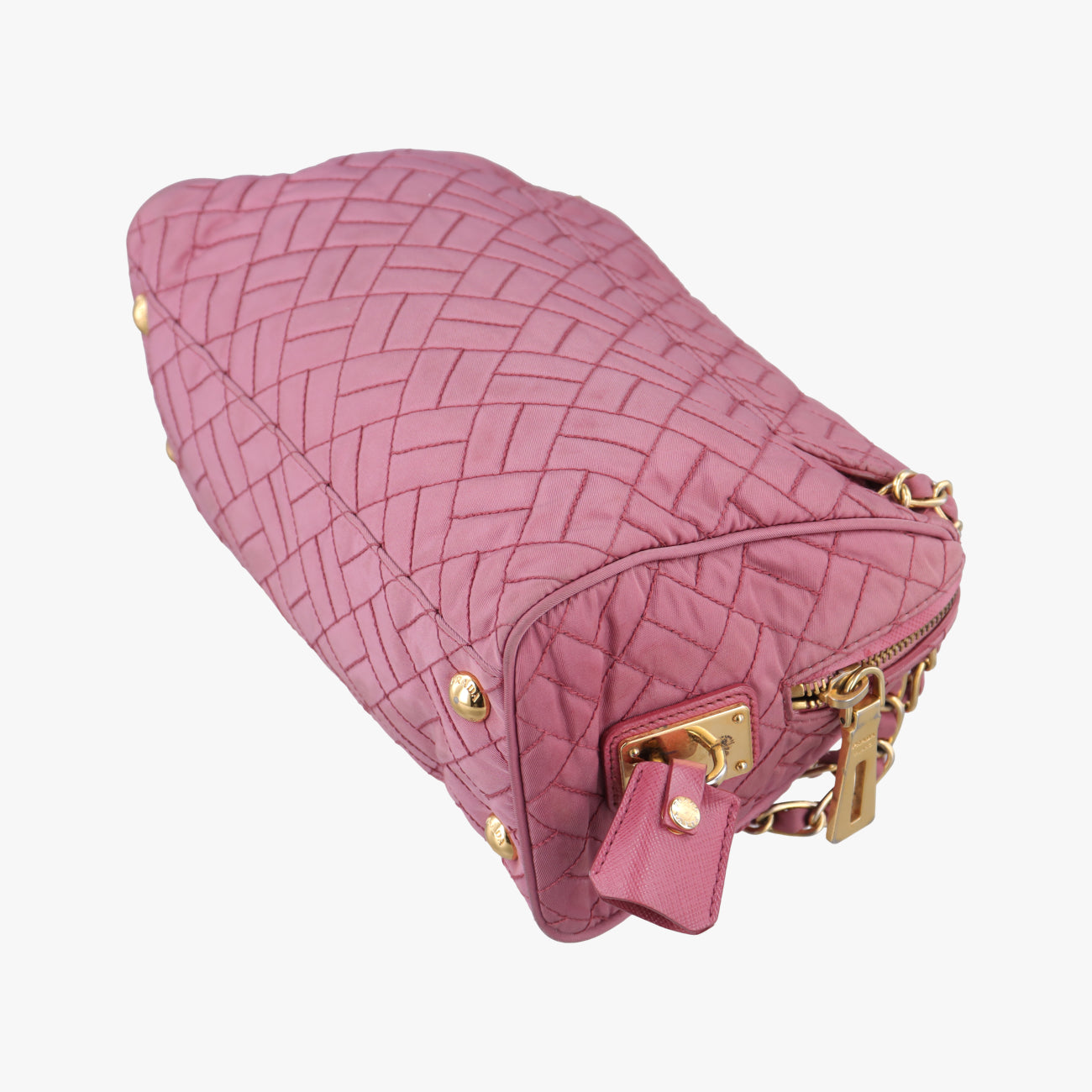 Chain Quilting FlapPinknylonBR4965194/Aチェーン キルティング フラップピンクナイロンBR4965194/A