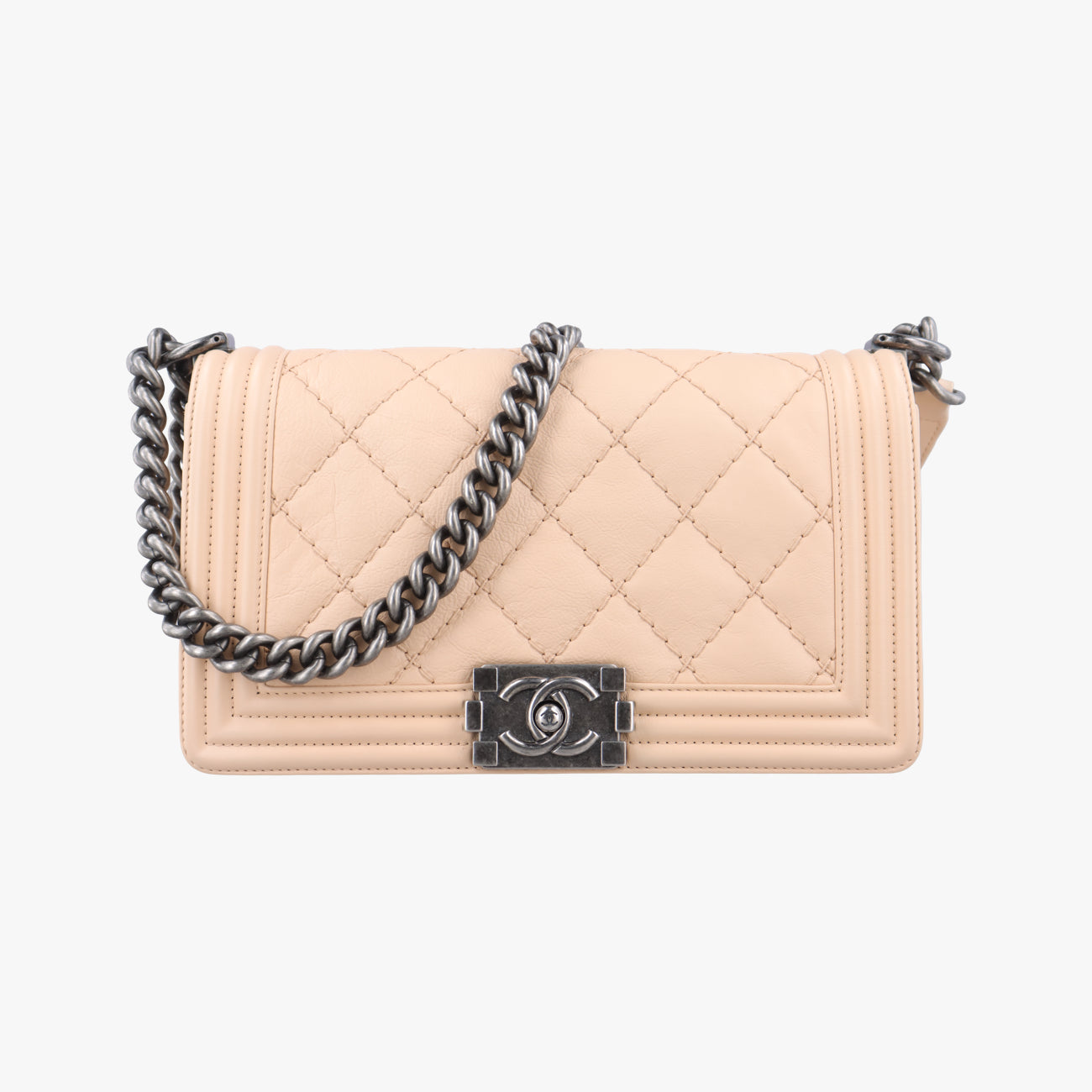 BOY CHANELBeigeLeatherA9210518989190ボーイシャネルベージュレザーA9210518989190