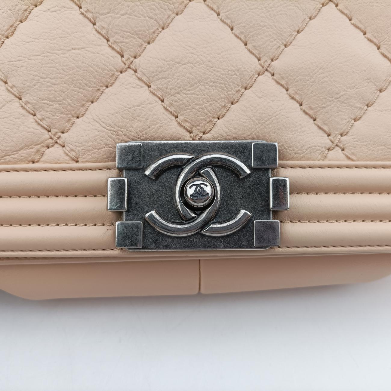 BOY CHANELBeigeLeatherA9210518989190ボーイシャネルベージュレザーA9210518989190