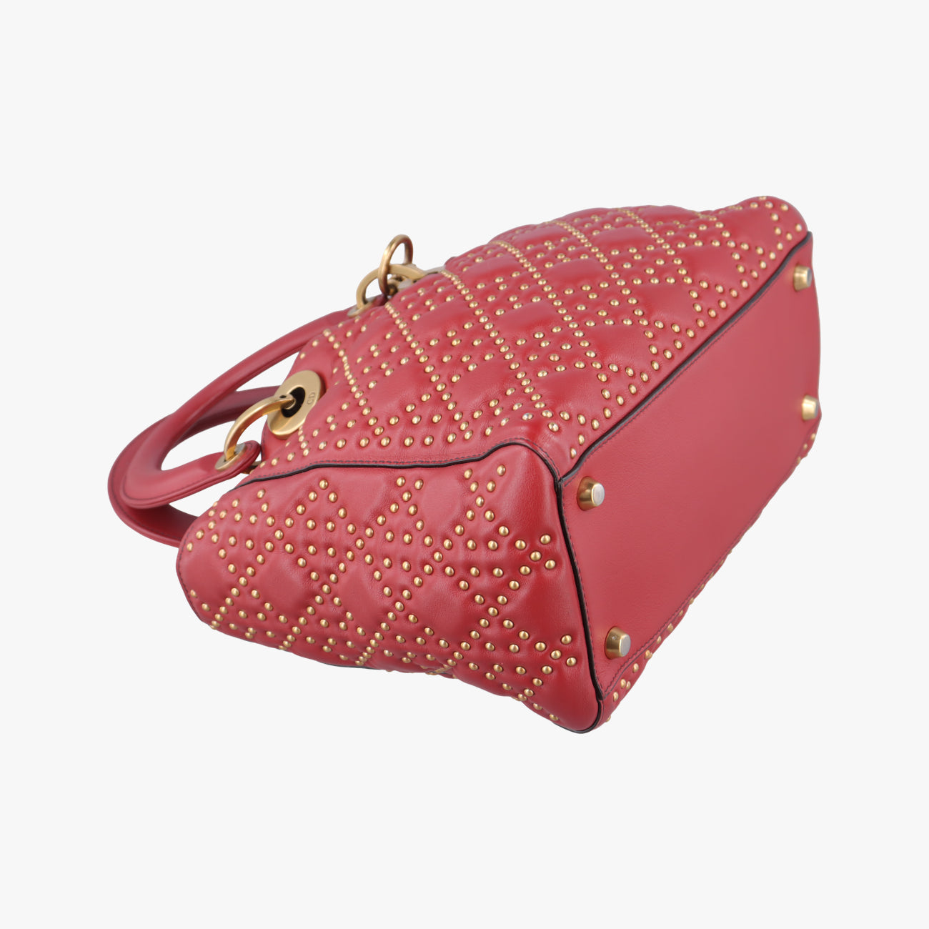 Lady DiorRedLeather01-BO-1117レディディオールレッドレザー01-BO-1117