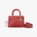 Lady DiorRedlambskin16-BO-0127レディディオールレッドラムスキン16-BO-0127
