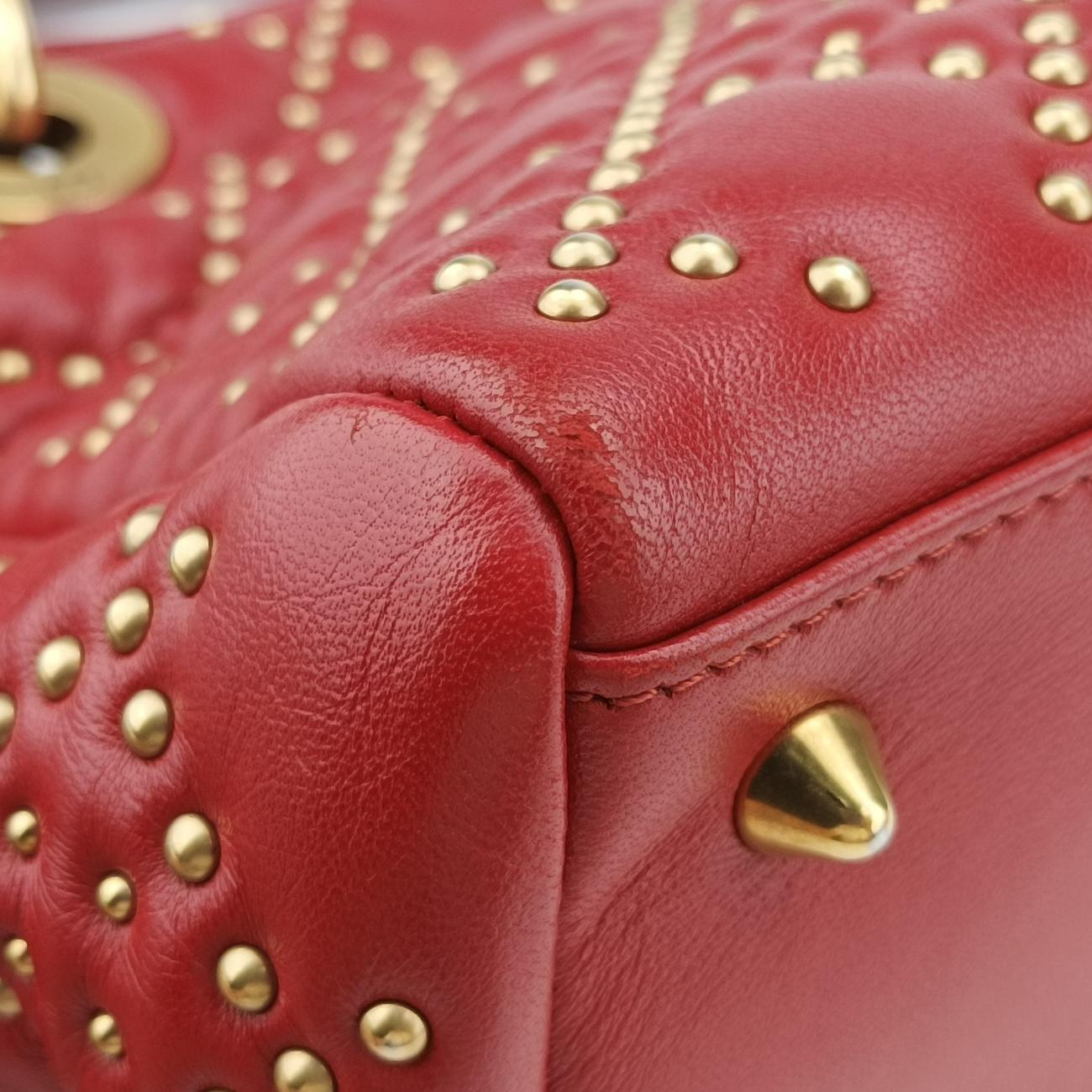 Lady DiorRedlambskin16-BO-0127レディディオールレッドラムスキン16-BO-0127