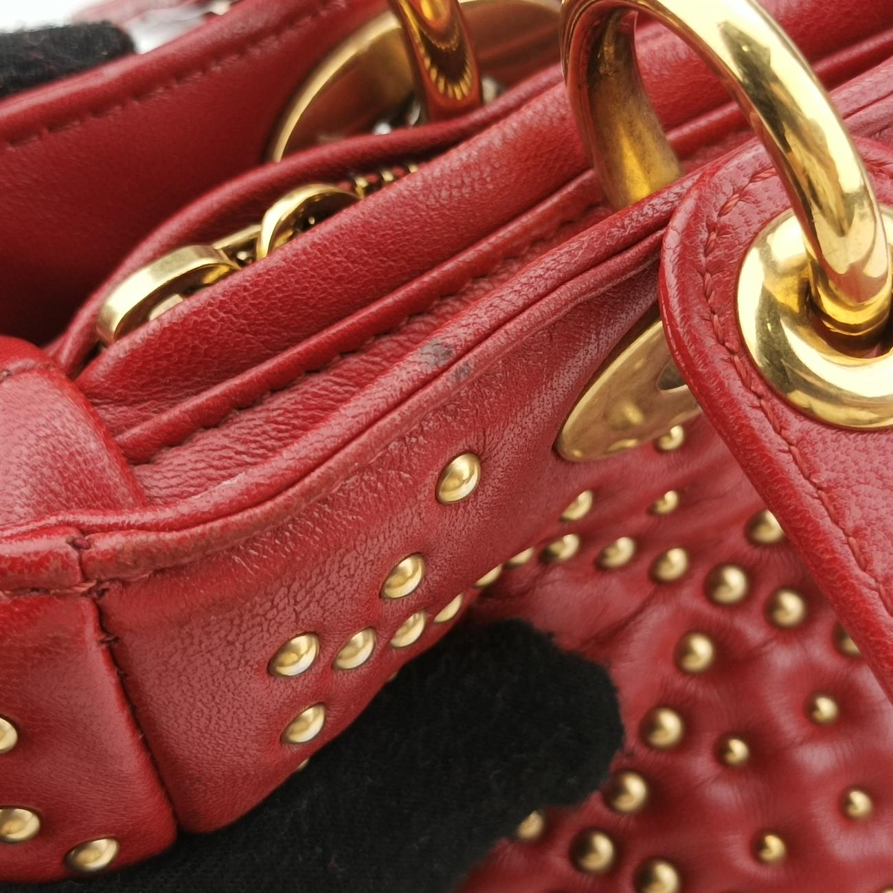 Lady DiorRedlambskin16-BO-0127レディディオールレッドラムスキン16-BO-0127