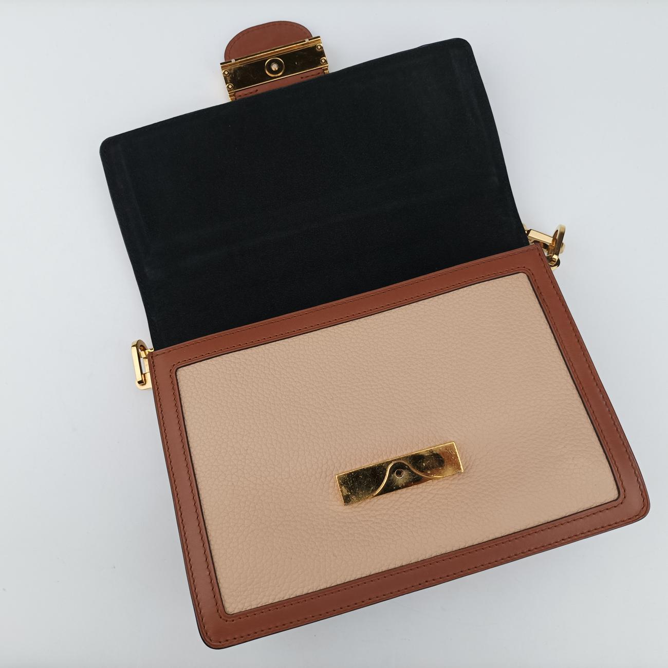 Dauphine MMBlue ×Beige ×brownTaurillon leatherM55071CA2119ドーフィーヌMMブルー ×ベージュ ×ブラウントリヨンレザーM55071CA2119