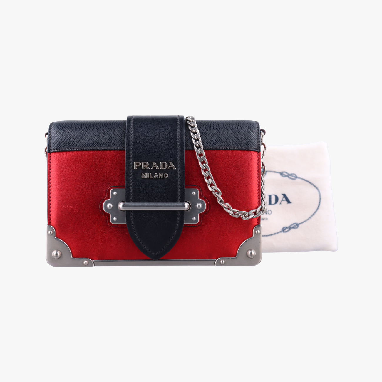 Cahier Red×Black Leather 1BH018 25カイエ レッドxブラック レザー 1BH018 25