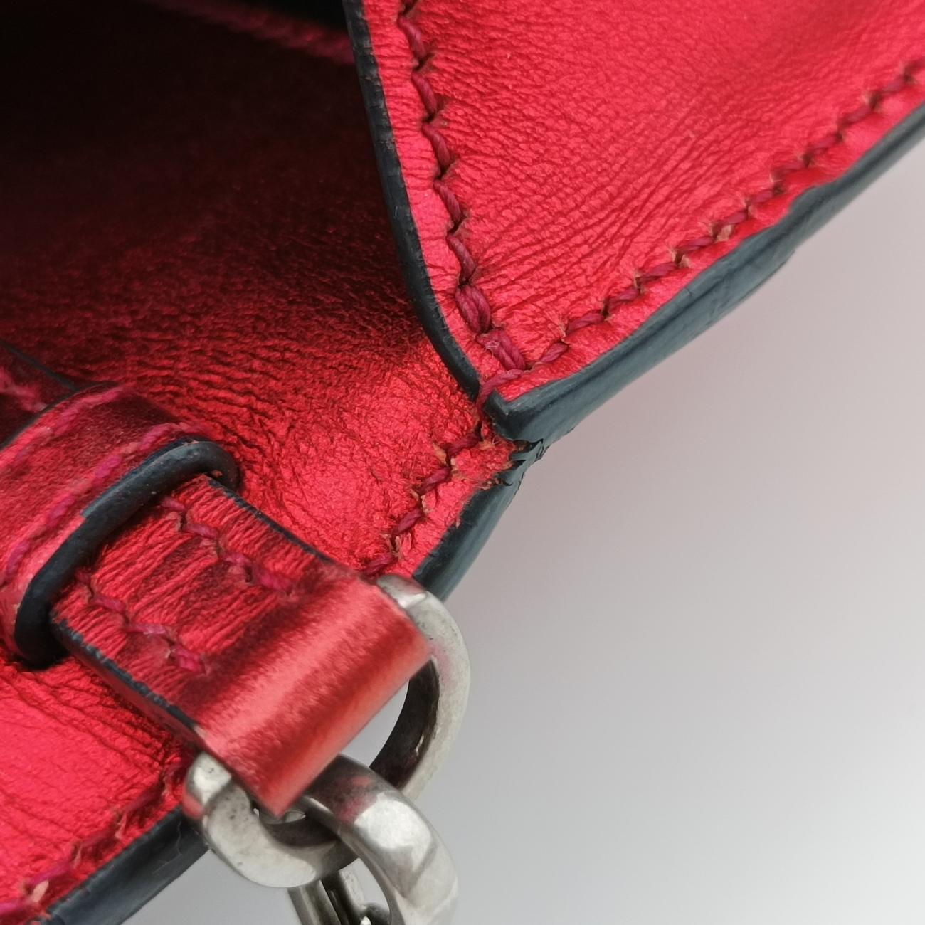 Cahier Red×Black Leather 1BH018 25カイエ レッドxブラック レザー 1BH018 25