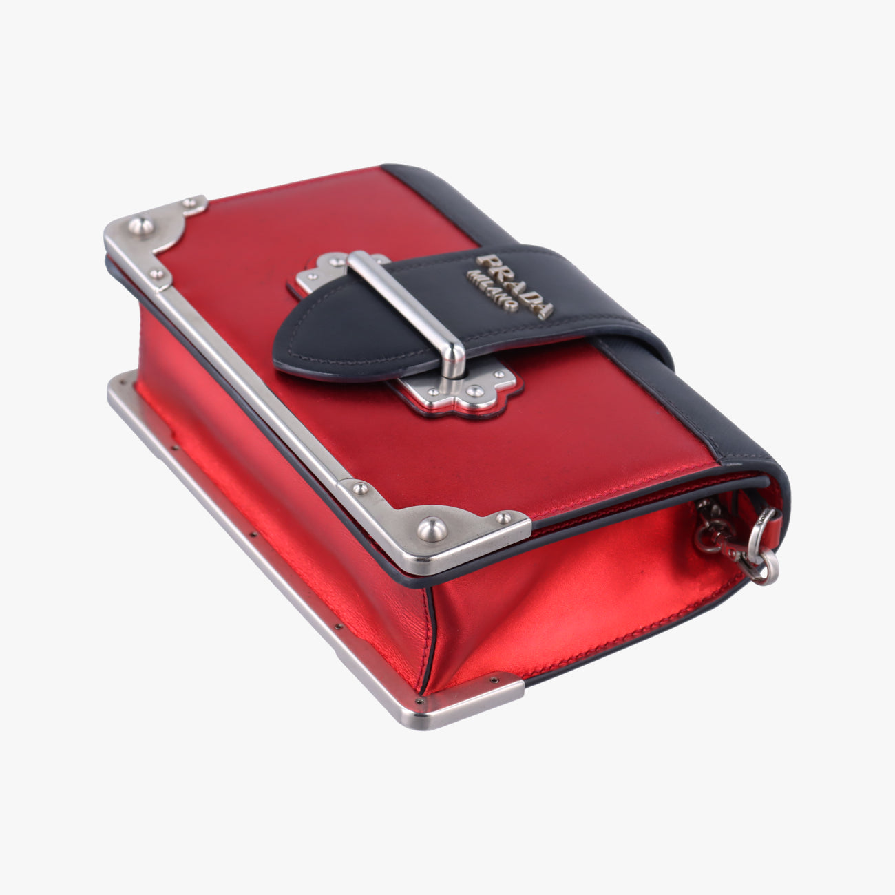 Cahier Red×Black Leather 1BH018 25カイエ レッドxブラック レザー 1BH018 25