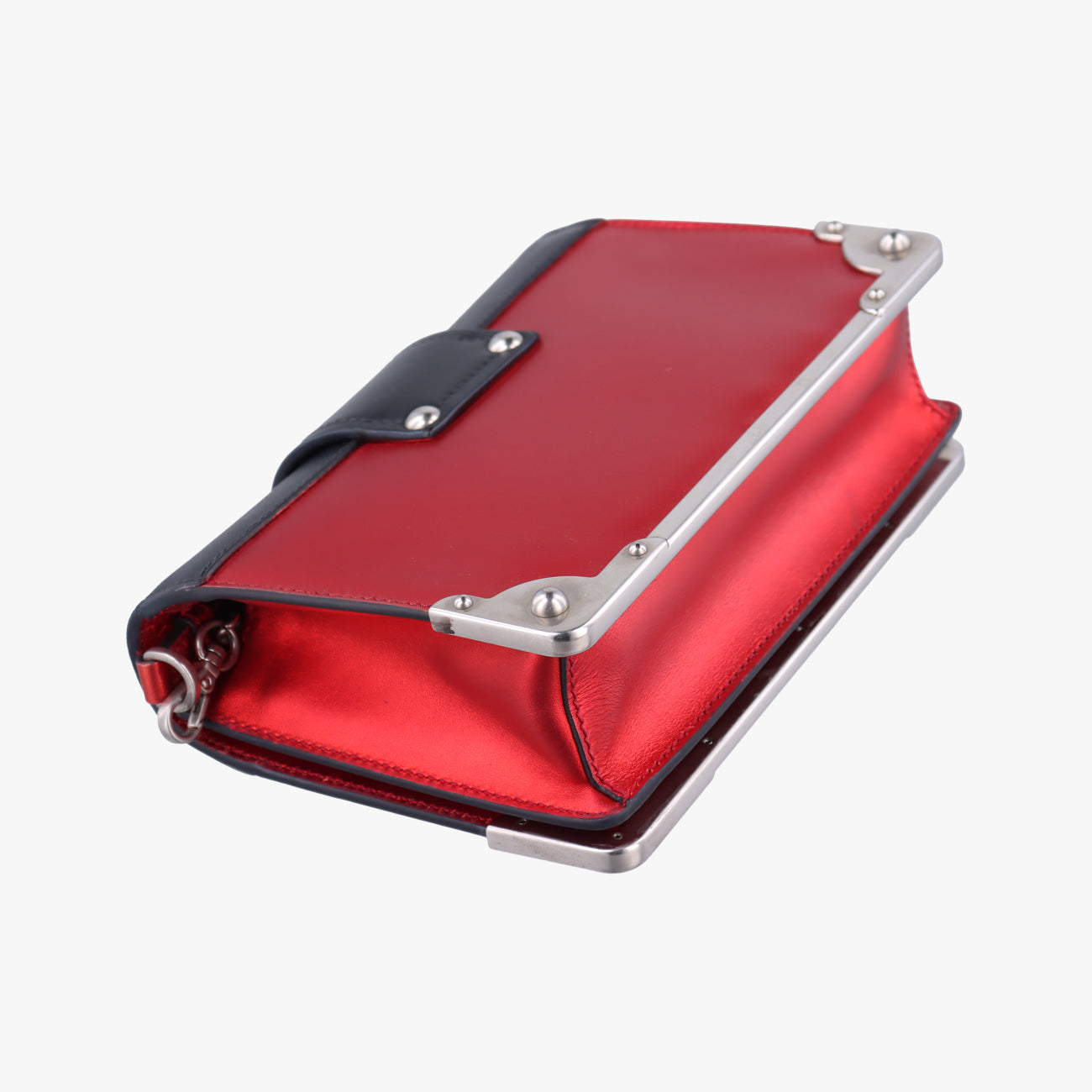 Cahier Red×Black Leather 1BH018 25カイエ レッドxブラック レザー 1BH018 25
