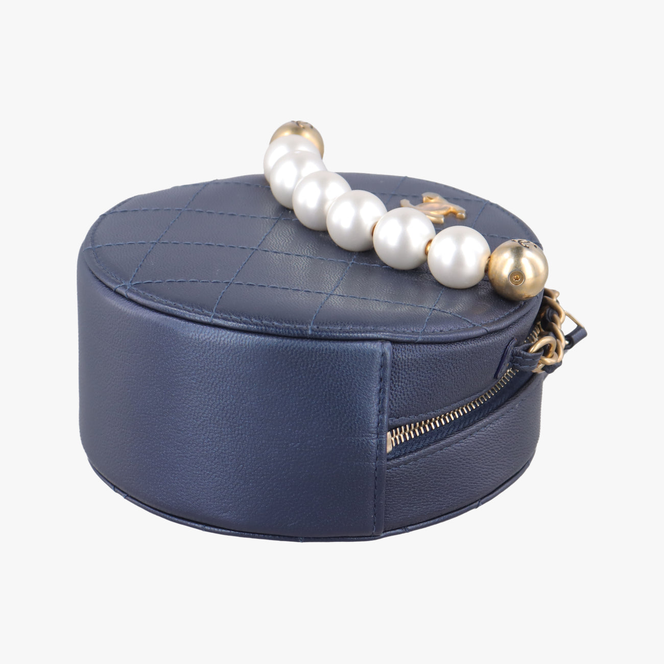 Round PearlsNavylambskinAP099929212582ラウンド パールスネイビーラムスキンAP099929212582