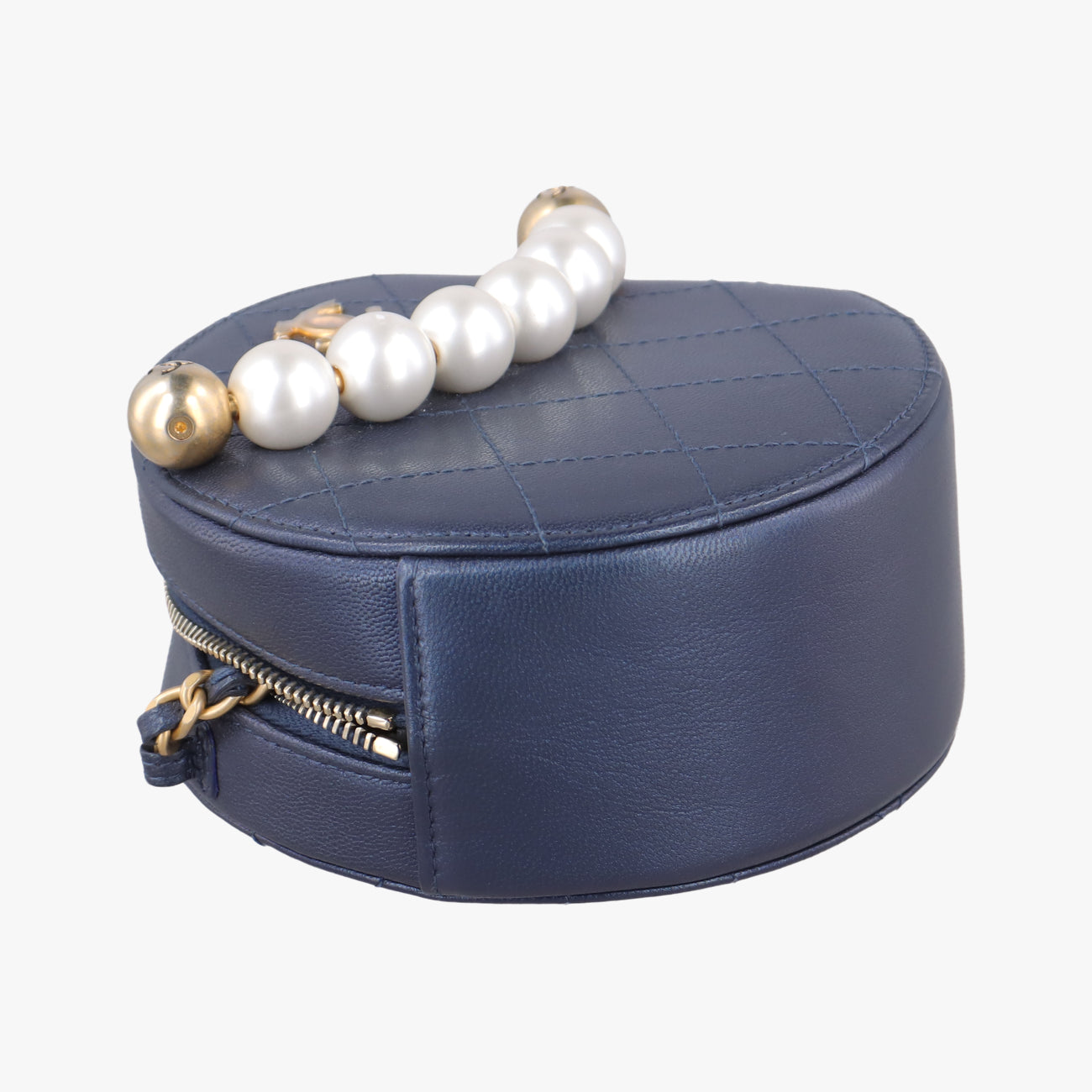 Round PearlsNavylambskinAP099929212582ラウンド パールスネイビーラムスキンAP099929212582