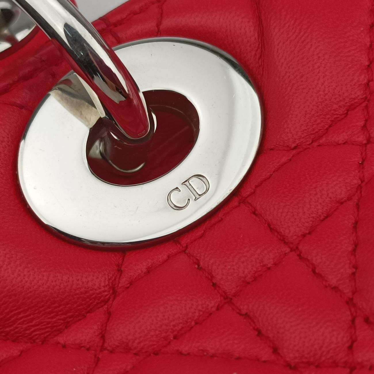 Lady DiorRedlambskin15-BO-0113レディディオールレッドラムスキン15-BO-0113