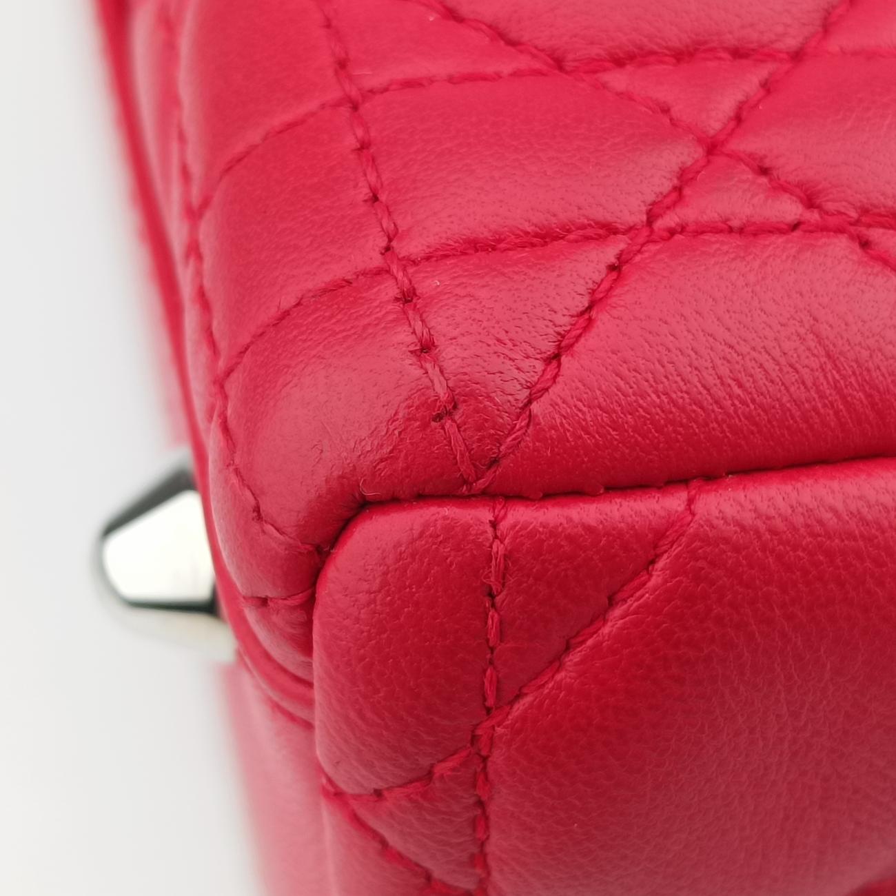 Lady Dior Red lambskin 08-MA-0191レディディオール レッド ラムスキン 08-MA-0191