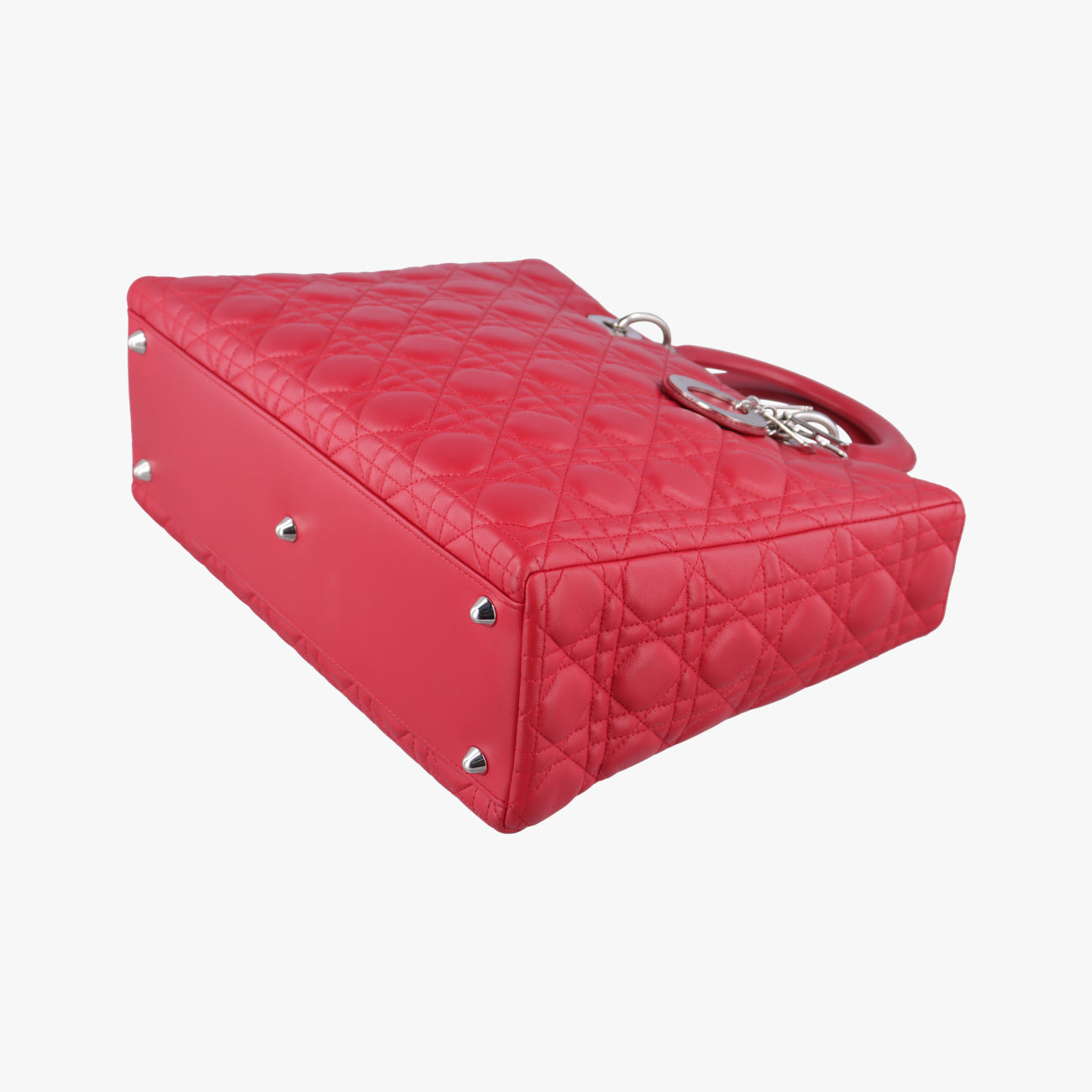 Lady Dior Red lambskin 08-MA-0191レディディオール レッド ラムスキン 08-MA-0191