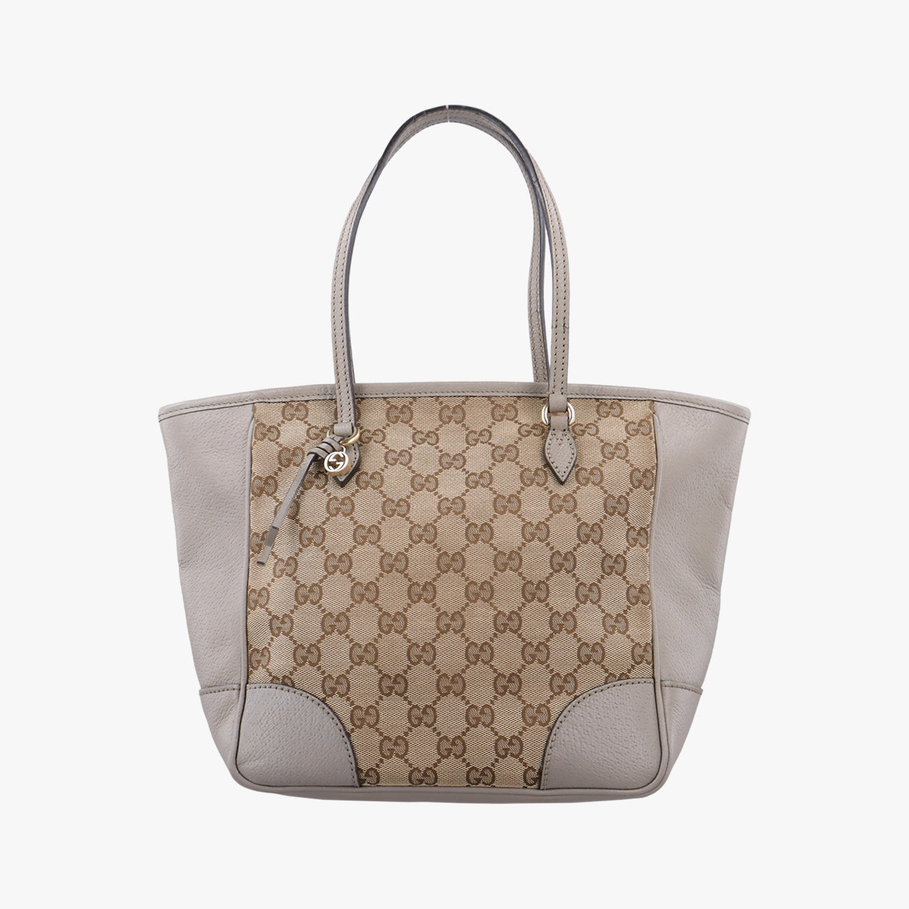 Bree beigexGray Fabric x leather 353119 A017671387ブリー ベージュ x グレー ファブリック×レザー 353119 A017671387