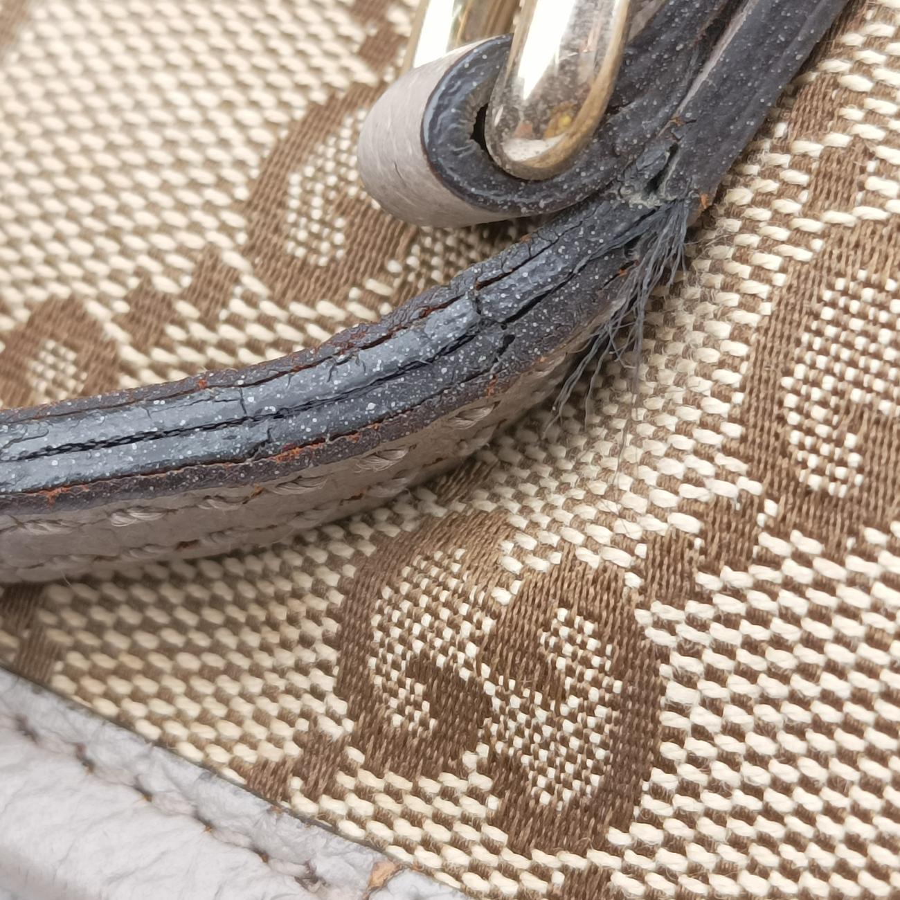 Bree beigexGray Fabric x leather 353119 A017671387ブリー ベージュ x グレー ファブリック×レザー 353119 A017671387