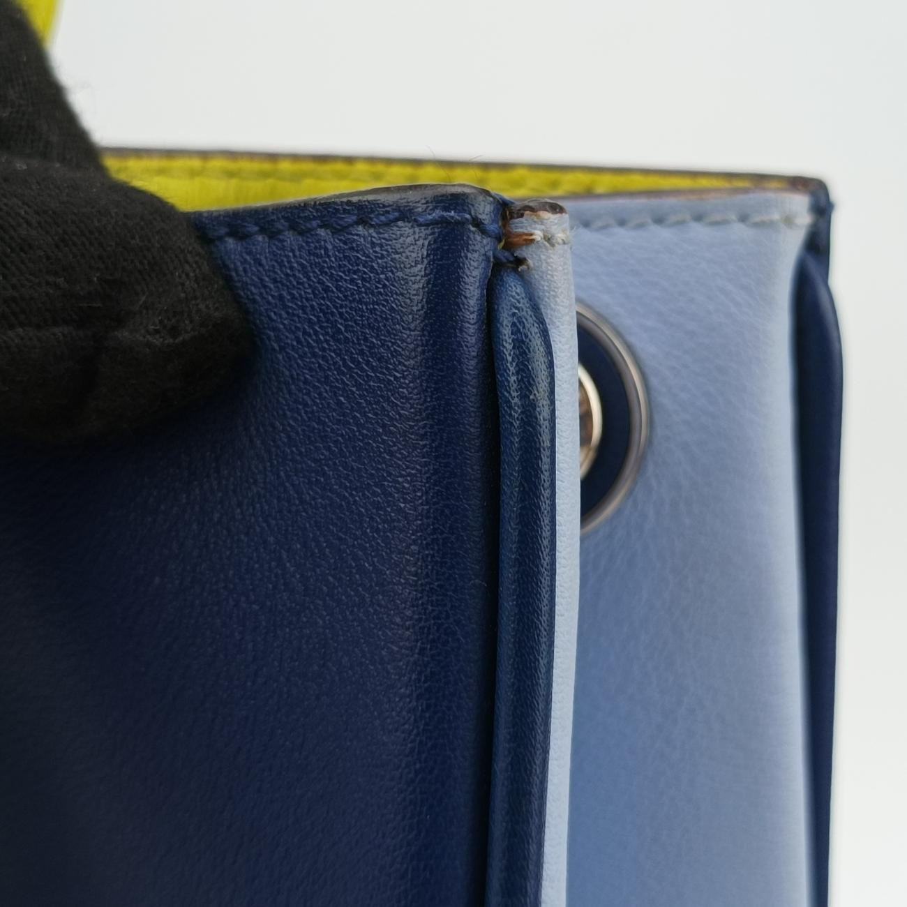 DiorissimoLight blue x blue x yellowLeather08-MA-1103ディオリッシモライトブルー×ブルー×イエローレザー08-MA-1103