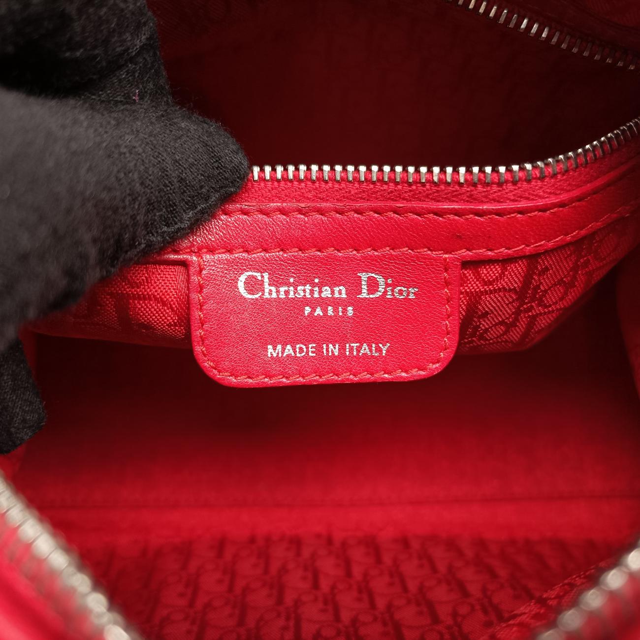 Lady Dior Red lambskin 16-MA-1019レディディオール レッド ラムスキン 16-MA-1019