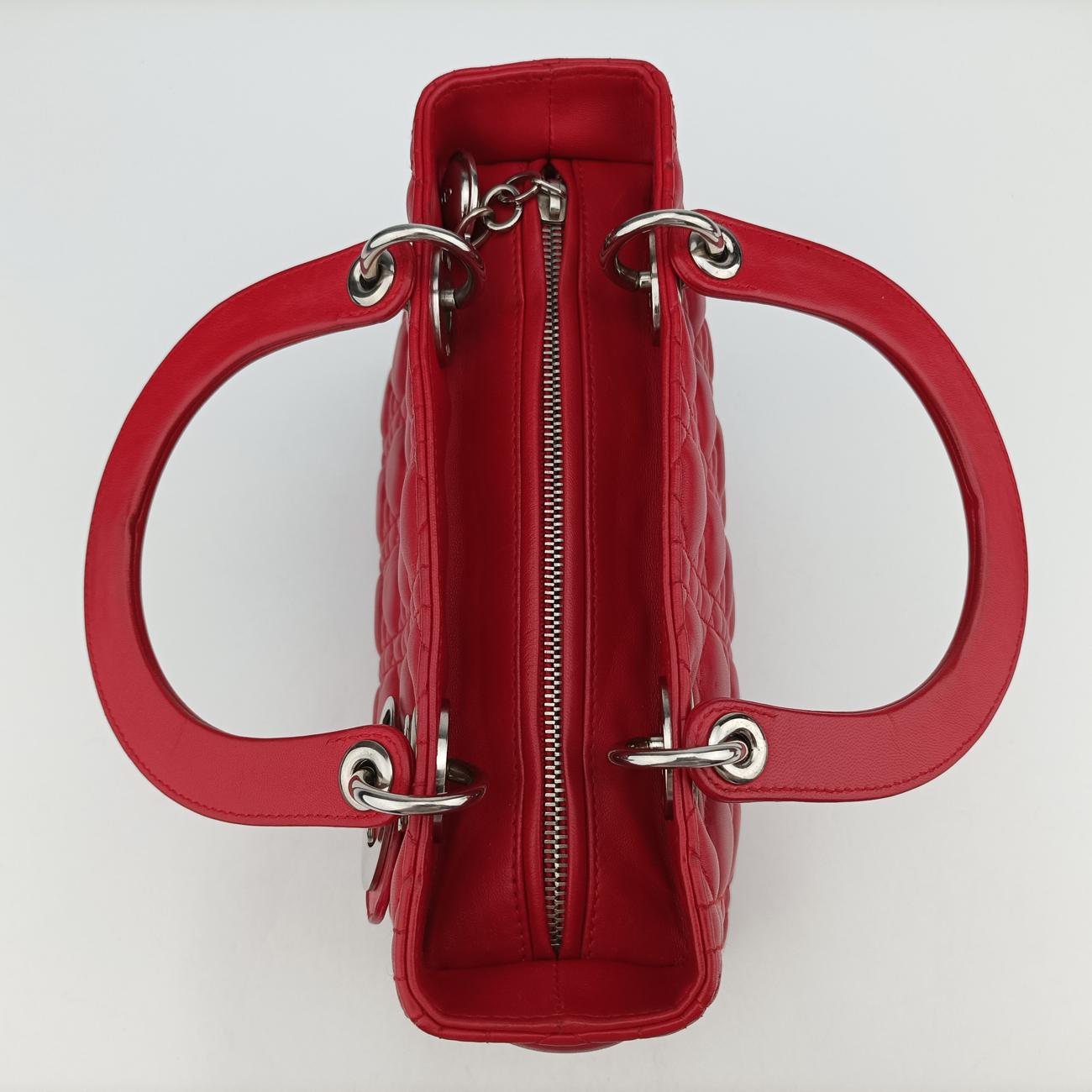 Lady Dior Red lambskin 16-MA-1019レディディオール レッド ラムスキン 16-MA-1019