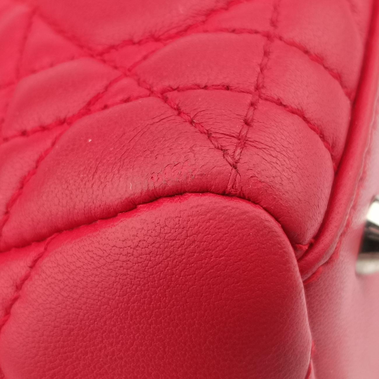 Lady Dior Red lambskin 16-MA-1019レディディオール レッド ラムスキン 16-MA-1019