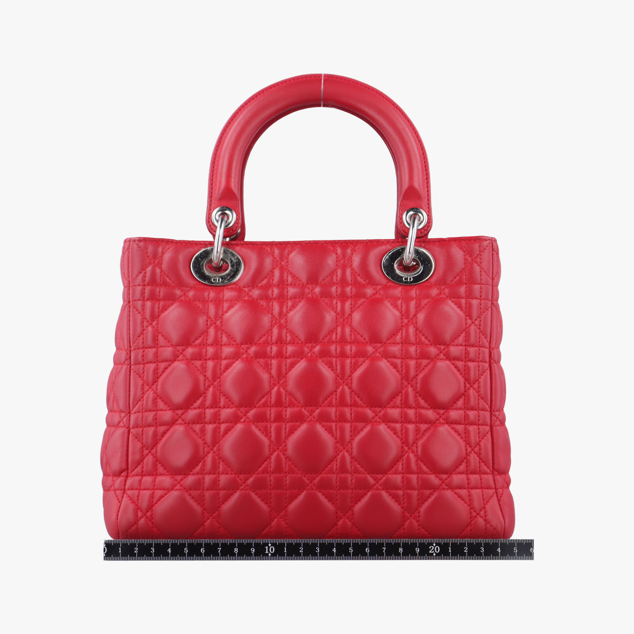 Lady Dior Red lambskin 16-MA-1019レディディオール レッド ラムスキン 16-MA-1019