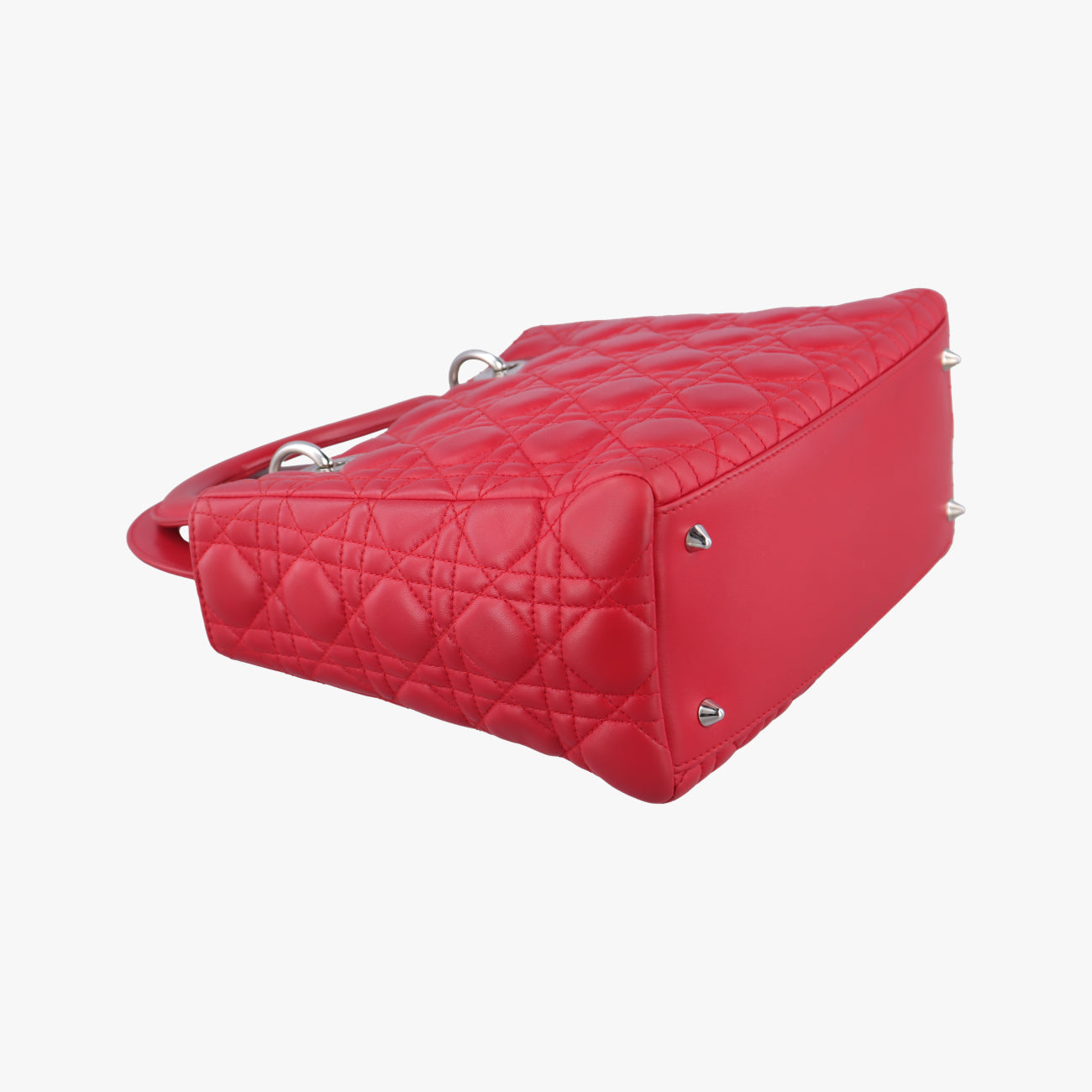 Lady Dior Red lambskin 16-MA-1019レディディオール レッド ラムスキン 16-MA-1019