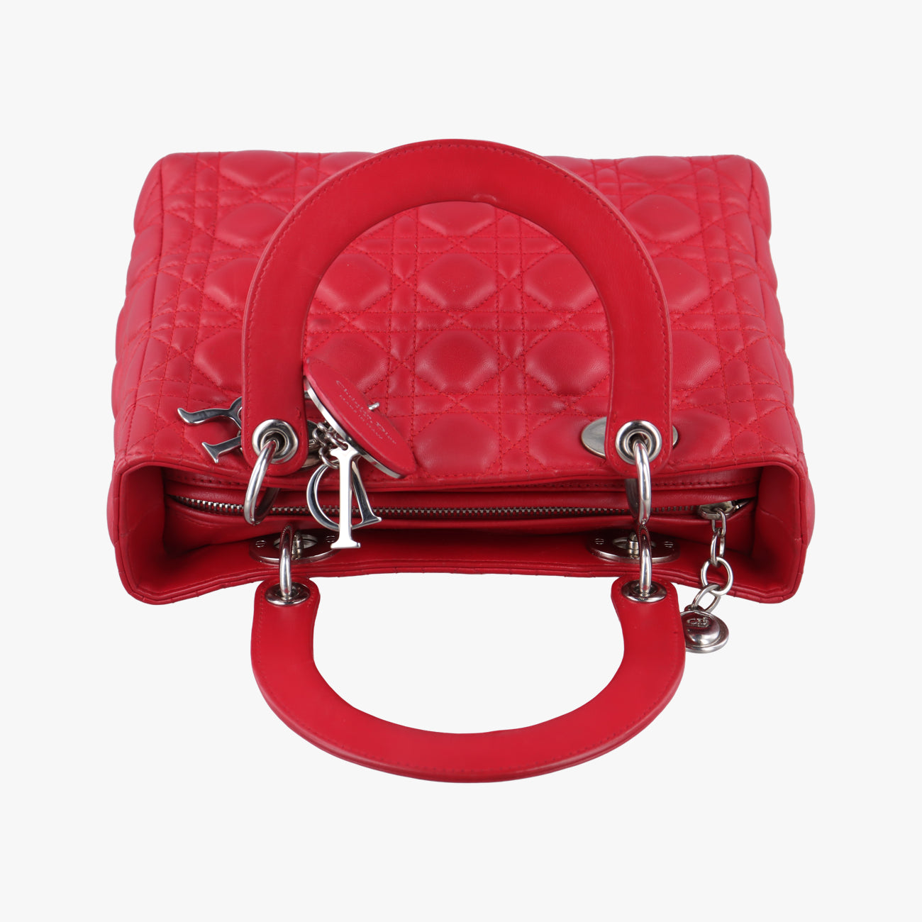 Lady Dior Red lambskin 16-MA-1019レディディオール レッド ラムスキン 16-MA-1019