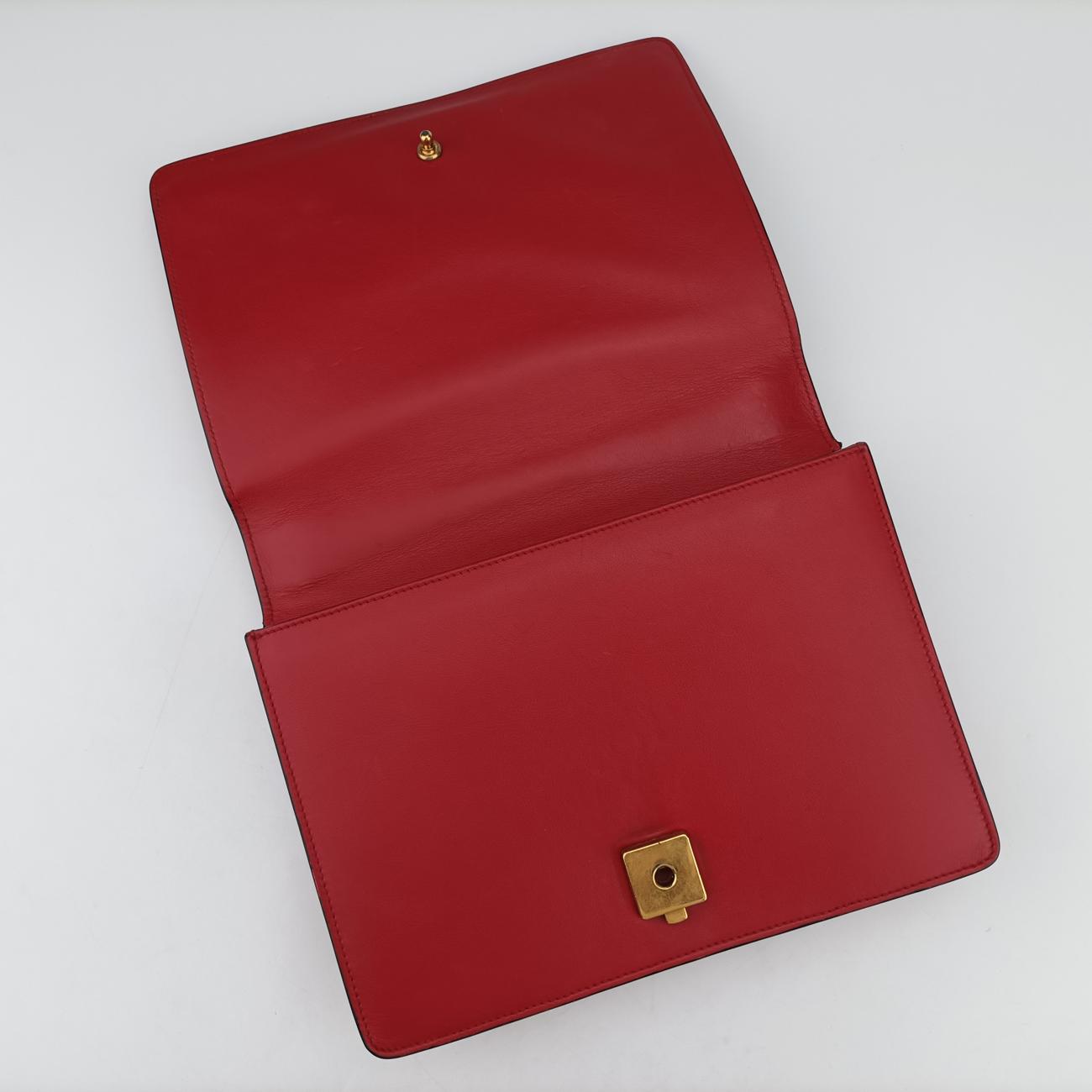 Peony Eye RedxMulticolour Leather 432280 C019794476ピオニー アイ レッドxマルチカラー レザー 432280 C019794476