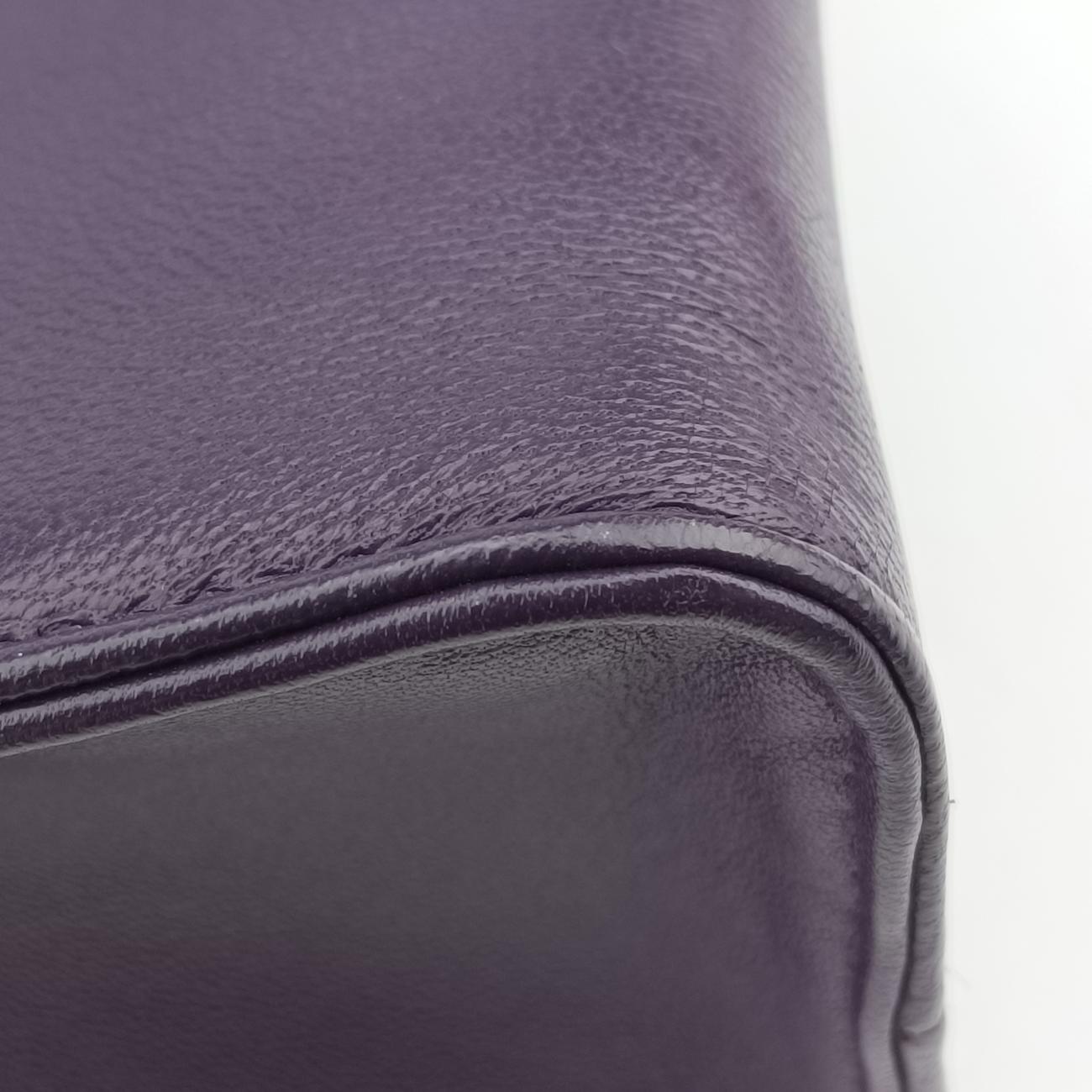 Turquoise Mini TotePurplelambskin1BG41831/Vトライアングルロゴパープルラムスキン1BG41831/V