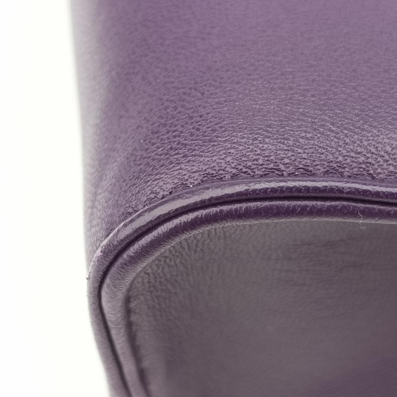 Turquoise Mini TotePurplelambskin1BG41831/Vトライアングルロゴパープルラムスキン1BG41831/V