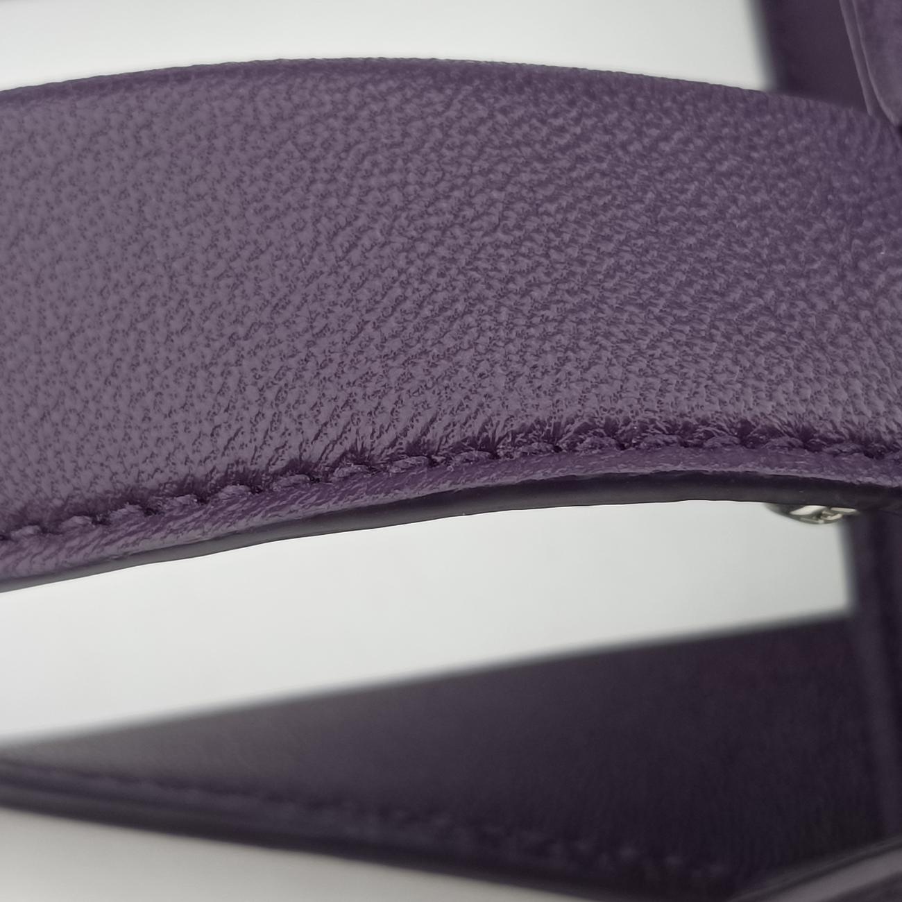 Turquoise Mini TotePurplelambskin1BG41831/Vトライアングルロゴパープルラムスキン1BG41831/V