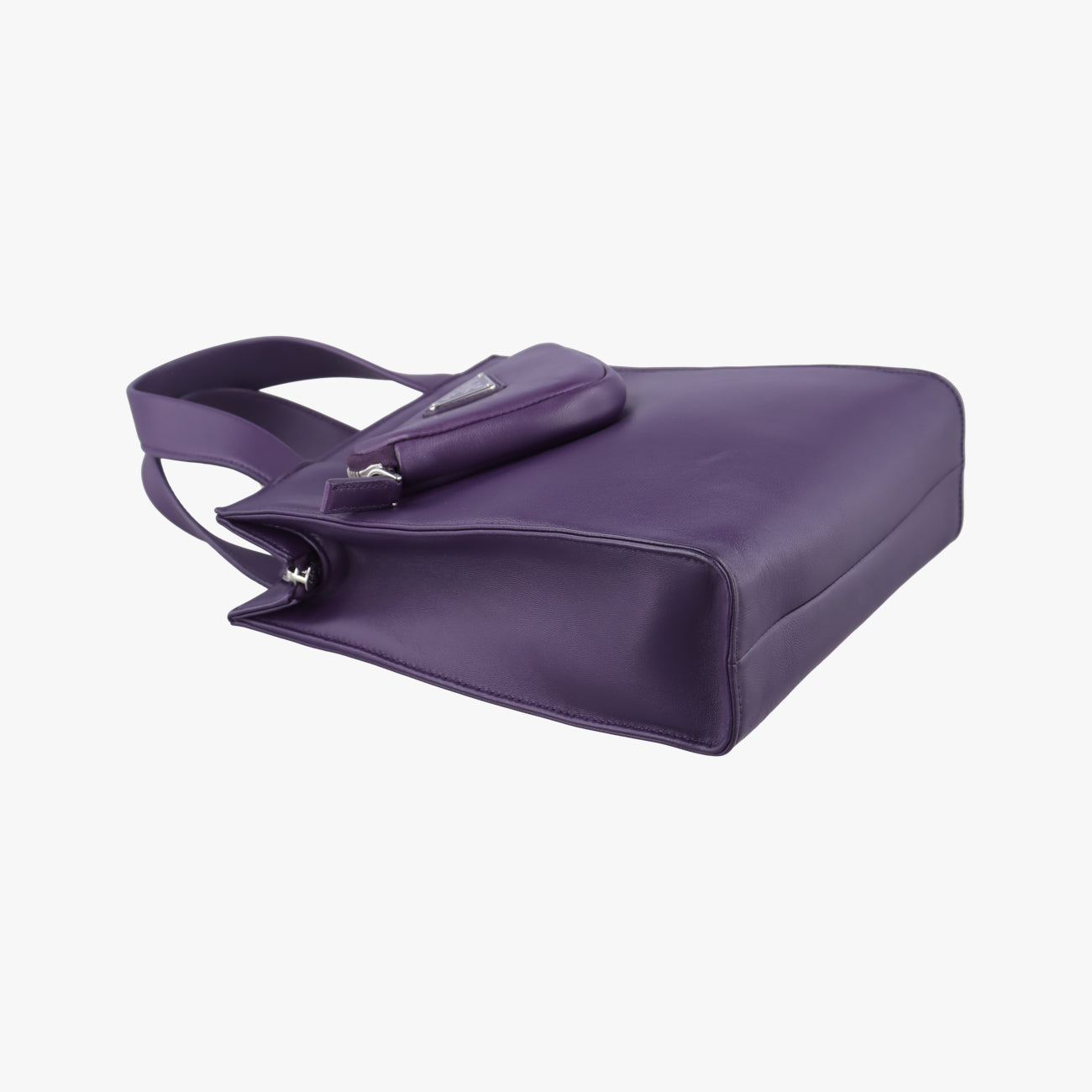 Turquoise Mini TotePurplelambskin1BG41831/Vトライアングルロゴパープルラムスキン1BG41831/V