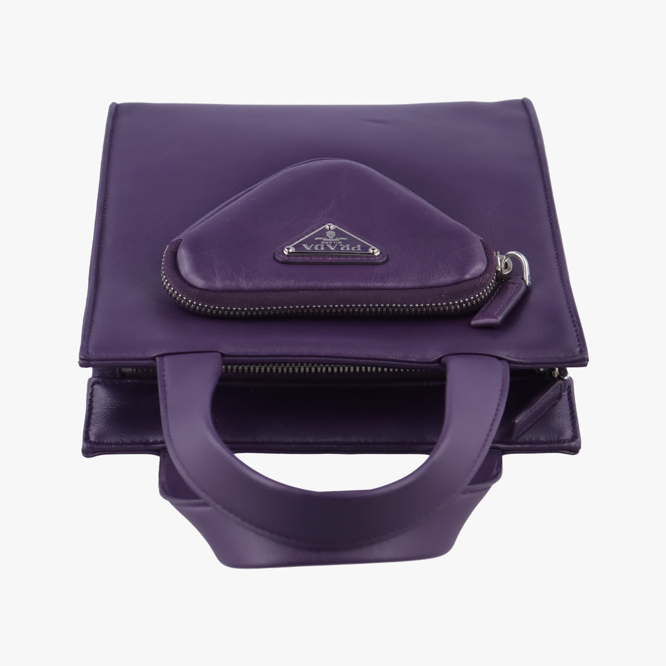 Turquoise Mini TotePurplelambskin1BG41831/Vトライアングルロゴパープルラムスキン1BG41831/V