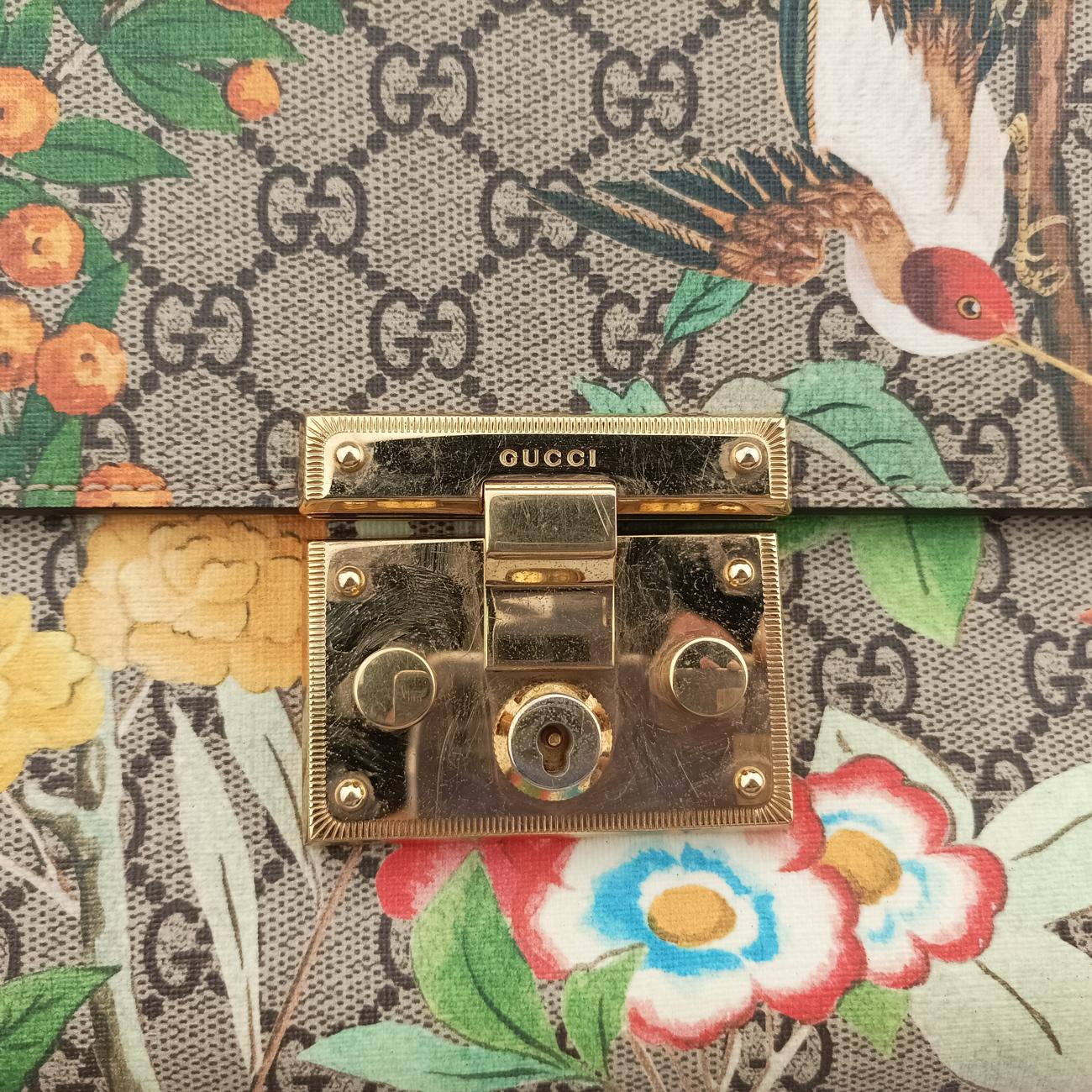 Padlockbeige×MulticolourPVC coated canvas409486G019735366パドロックベージュ×マルチカラーPVCコーティングキャンバス409486G019735366