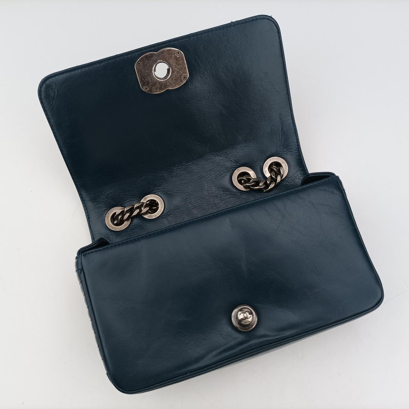 Coco Boy FlapBlueleatherA9279620640700ココボーイ シングルフラップブルーレザーA9279620640700