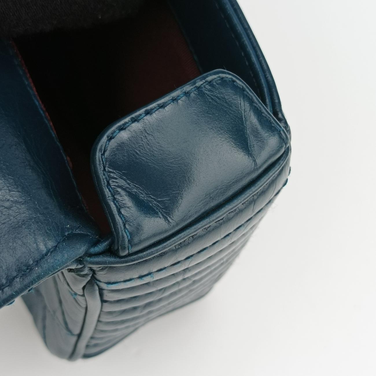 Coco Boy FlapBlueleatherA9279620640700ココボーイ シングルフラップブルーレザーA9279620640700