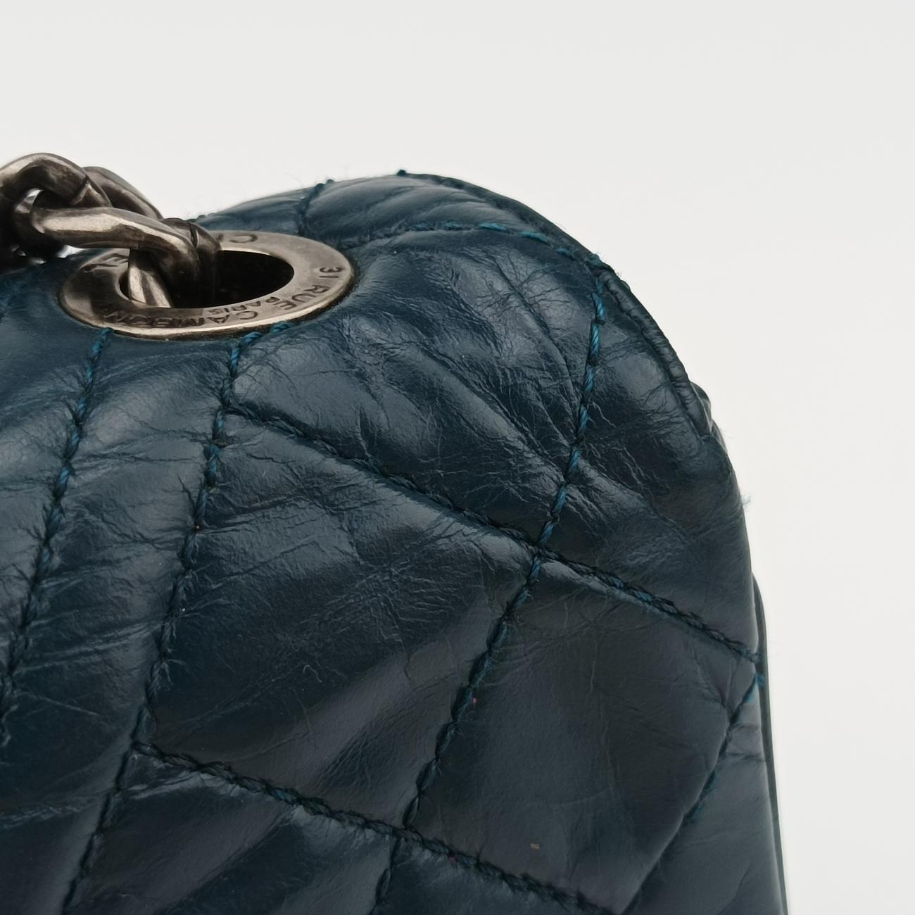 Coco Boy FlapBlueleatherA9279620640700ココボーイ シングルフラップブルーレザーA9279620640700