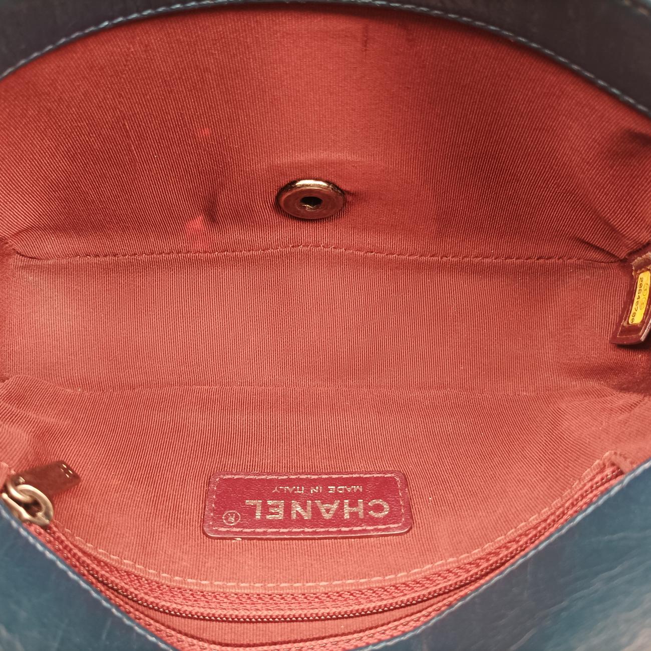 Coco Boy FlapBlueleatherA9279620640700ココボーイ シングルフラップブルーレザーA9279620640700