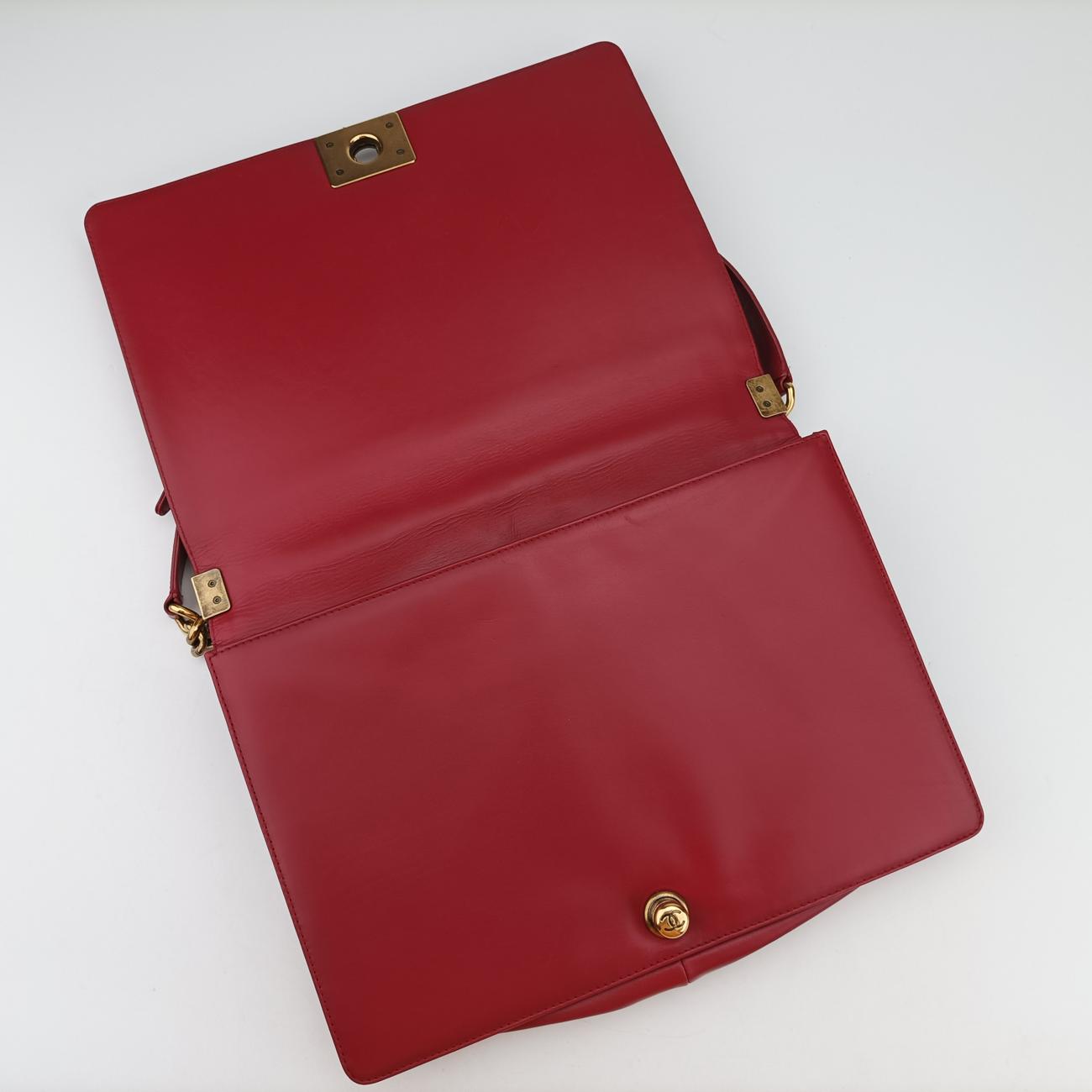 BOY CHANELRedLeatherA6671115639548ボーイシャネルレッドレザーA6671115639548